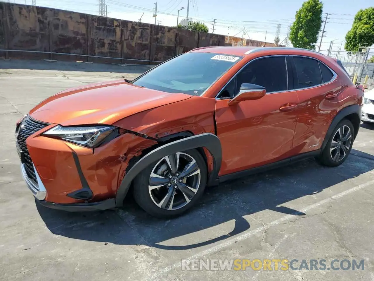 1 fotografías del automóvil dañado JTHX9JBH0L2036355 LEXUS UX 250H 2020