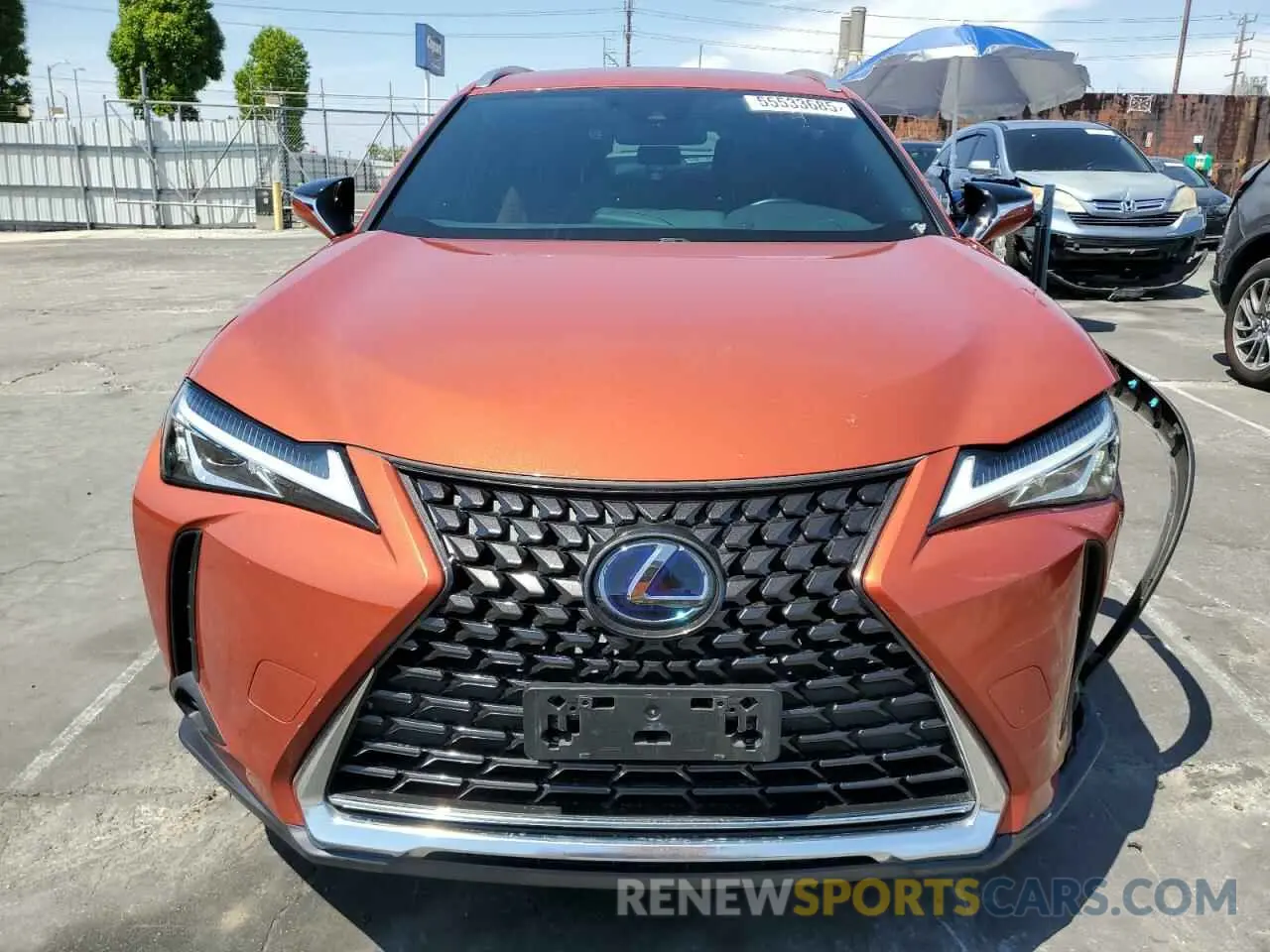 5 fotografías del automóvil dañado JTHX9JBH0L2036355 LEXUS UX 250H 2020