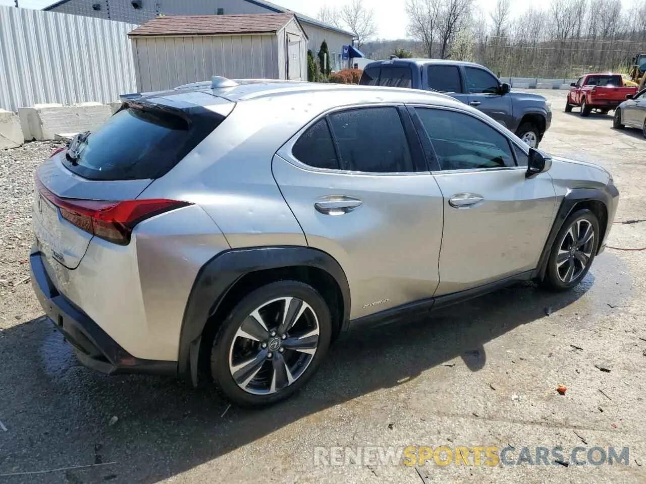 3 fotografías del automóvil dañado JTHX9JBH5L2035962 LEXUS UX 250H 2020