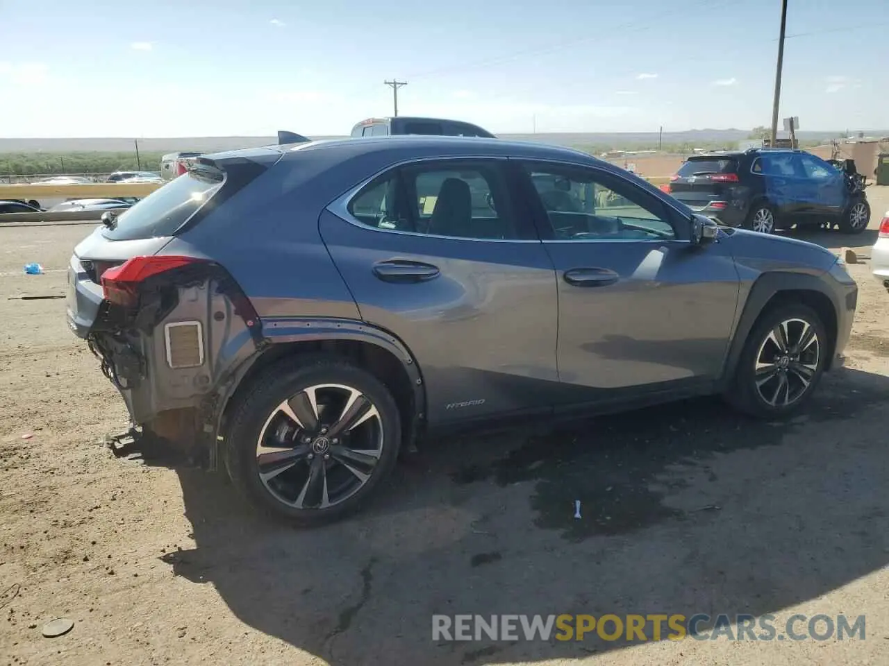 3 fotografías del automóvil dañado JTHX9JBH9L2029193 LEXUS UX 250H 2020
