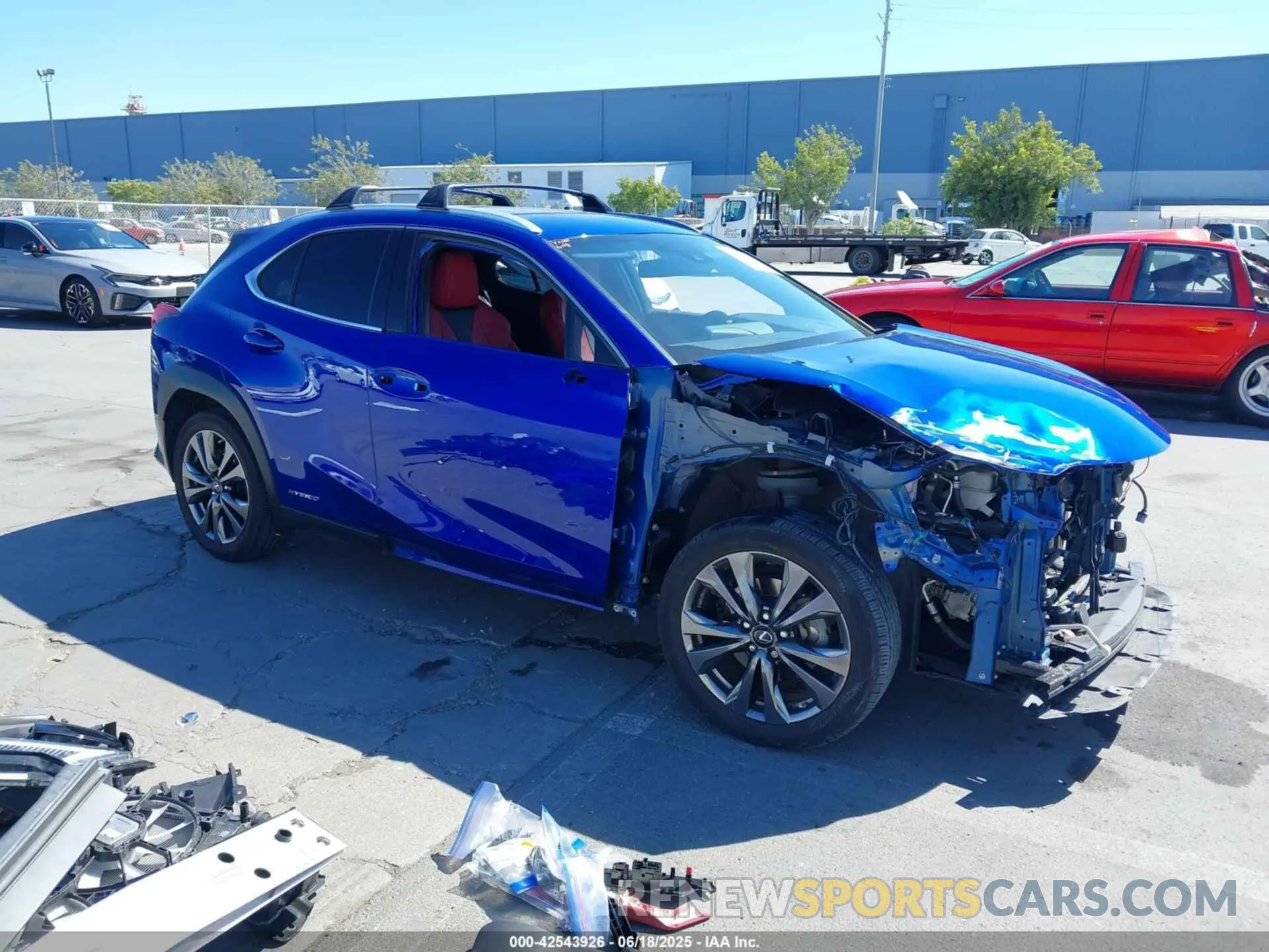 1 fotografías del automóvil dañado JTHE9JBH3M2045222 LEXUS UX 250H 2021