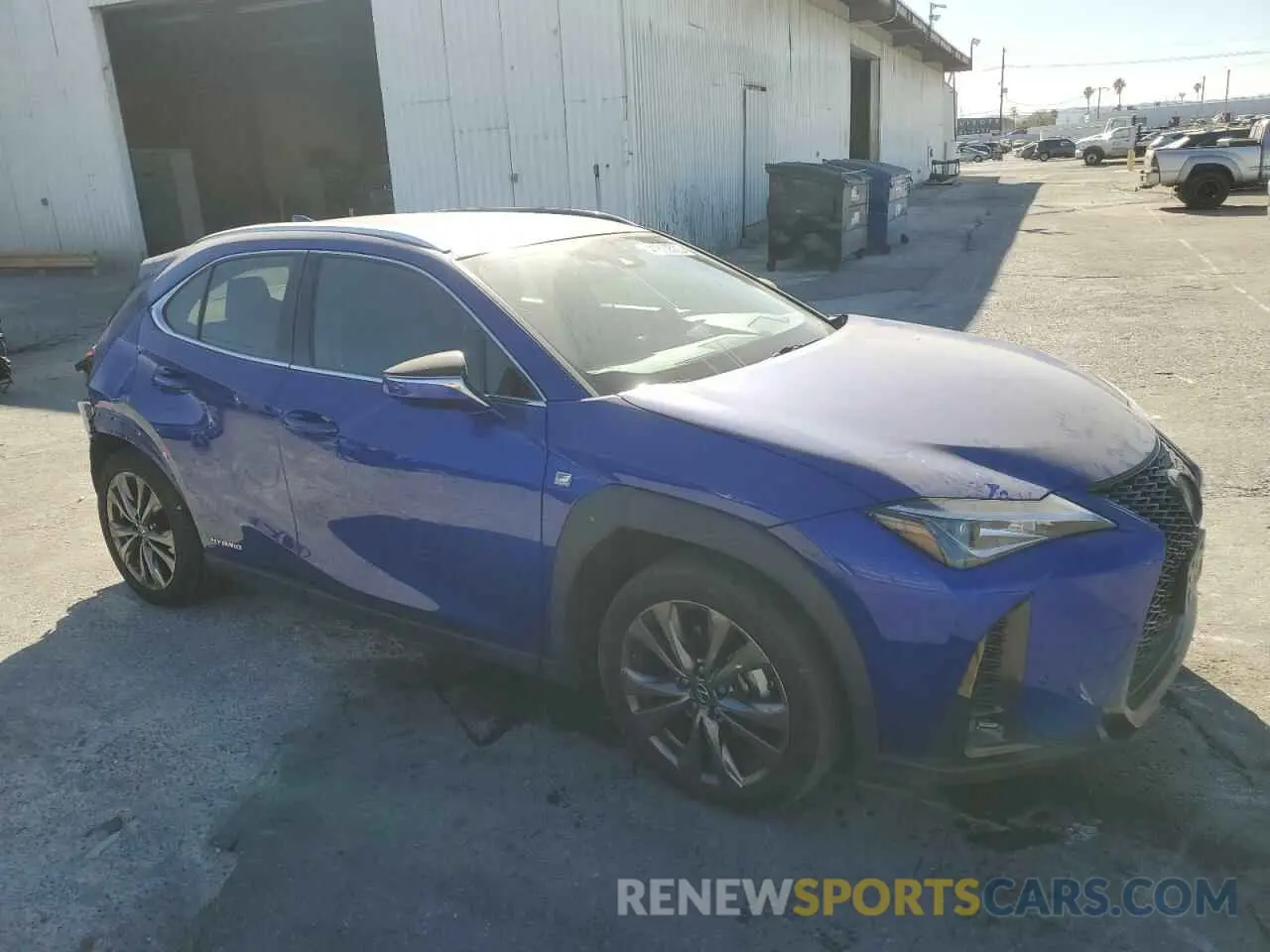 4 fotografías del automóvil dañado JTHE9JBH4M2039025 LEXUS UX 250H 2021