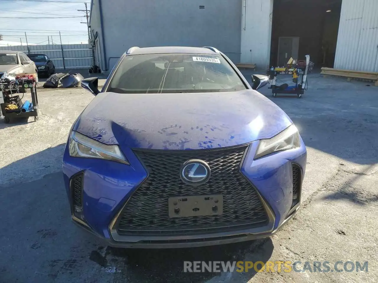 5 fotografías del automóvil dañado JTHE9JBH4M2039025 LEXUS UX 250H 2021
