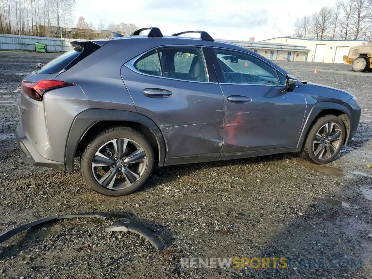 3 fotografías del automóvil dañado JTHP9JBH7M2037701 LEXUS UX 250H 2021