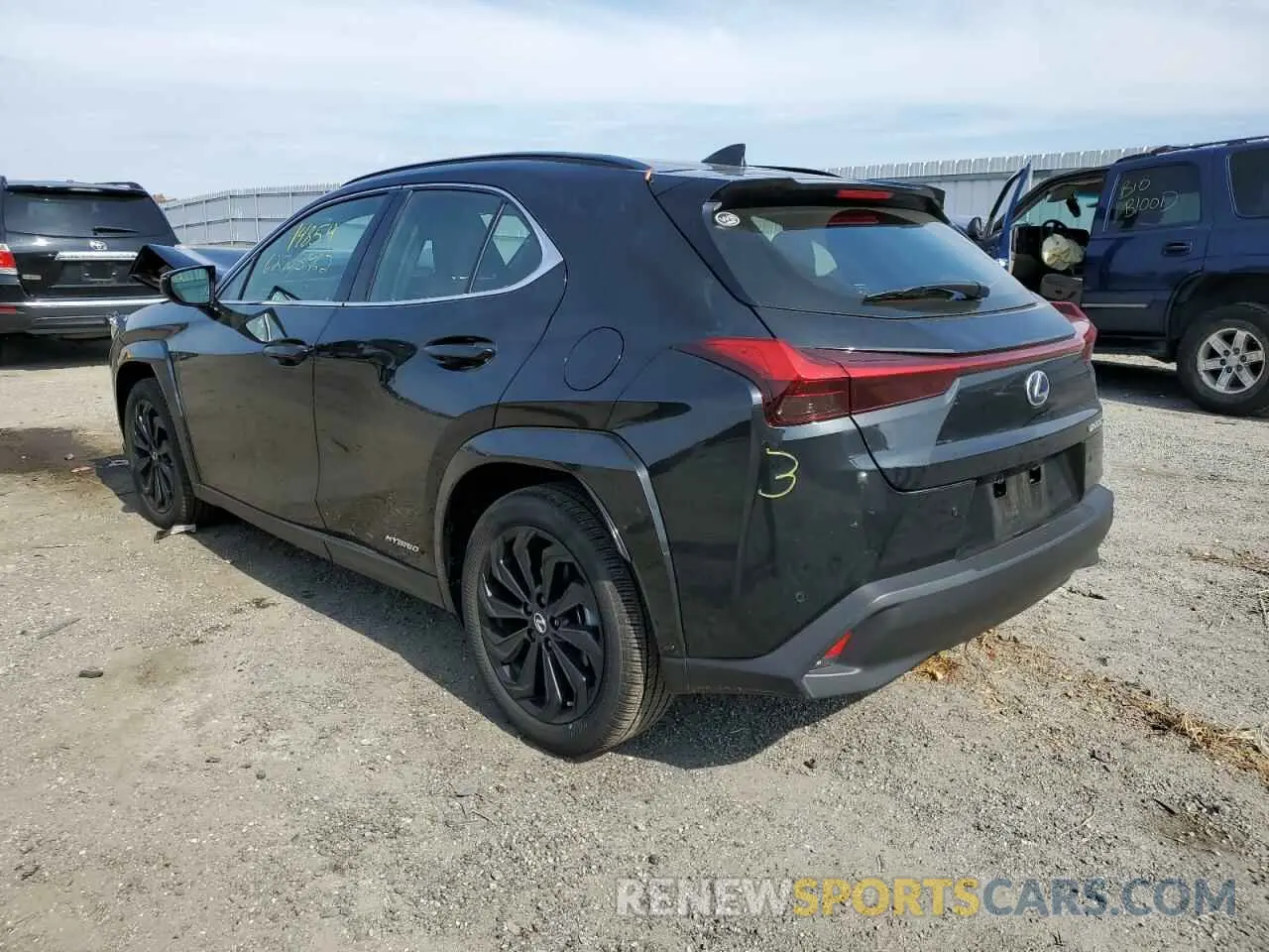 3 fotografías del automóvil dañado JTHP9JBH8M2048089 LEXUS UX 250H 2021