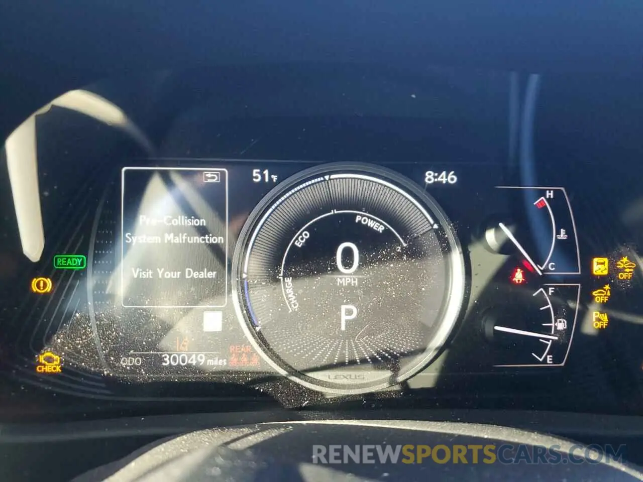 9 fotografías del automóvil dañado JTHP9JBH8M2050960 LEXUS UX 250H 2021