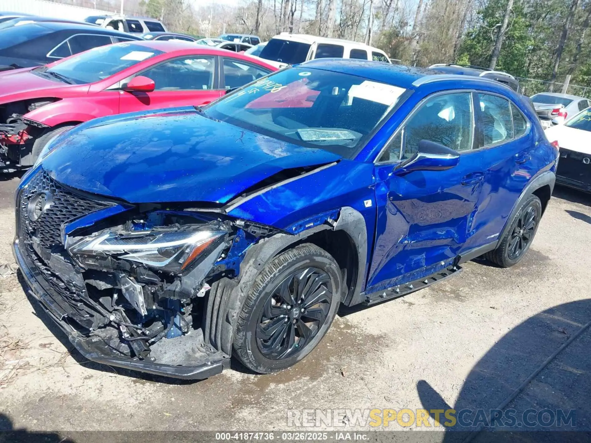 2 fotografías del automóvil dañado JTHR9JBH1M2050209 LEXUS UX 250H 2021