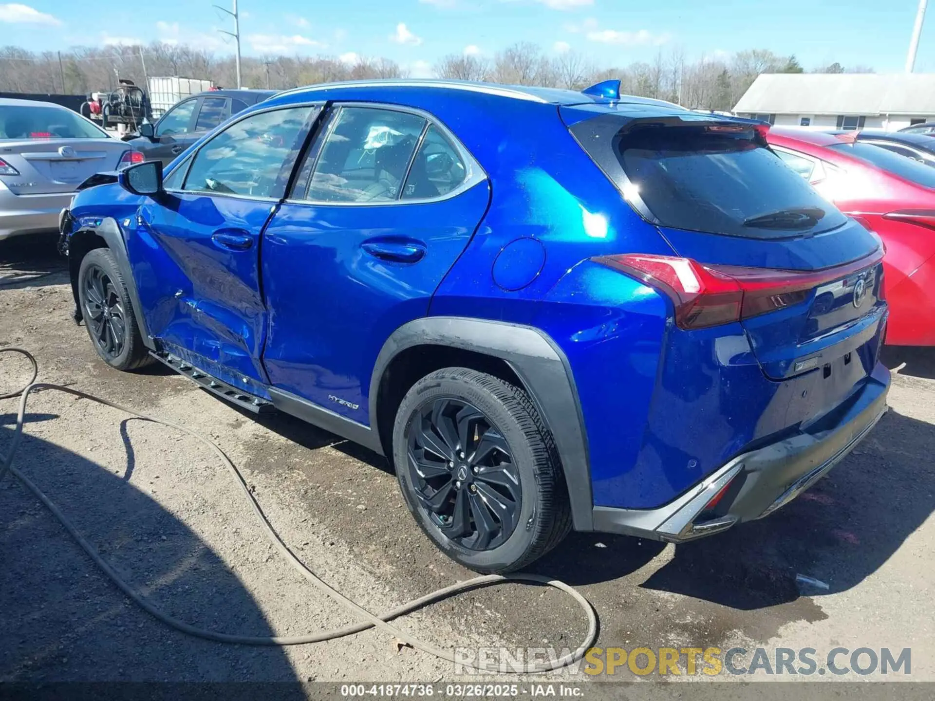 3 fotografías del automóvil dañado JTHR9JBH1M2050209 LEXUS UX 250H 2021