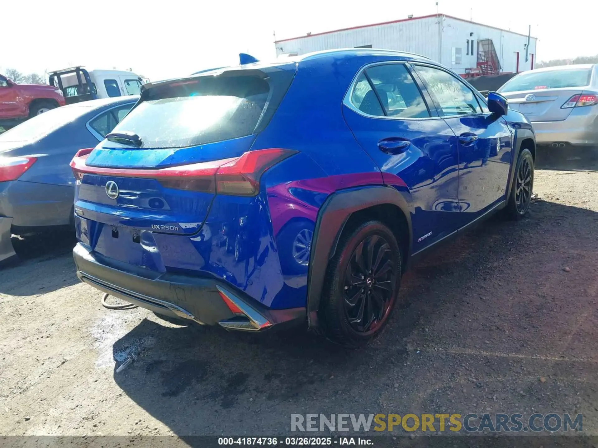 4 fotografías del automóvil dañado JTHR9JBH1M2050209 LEXUS UX 250H 2021