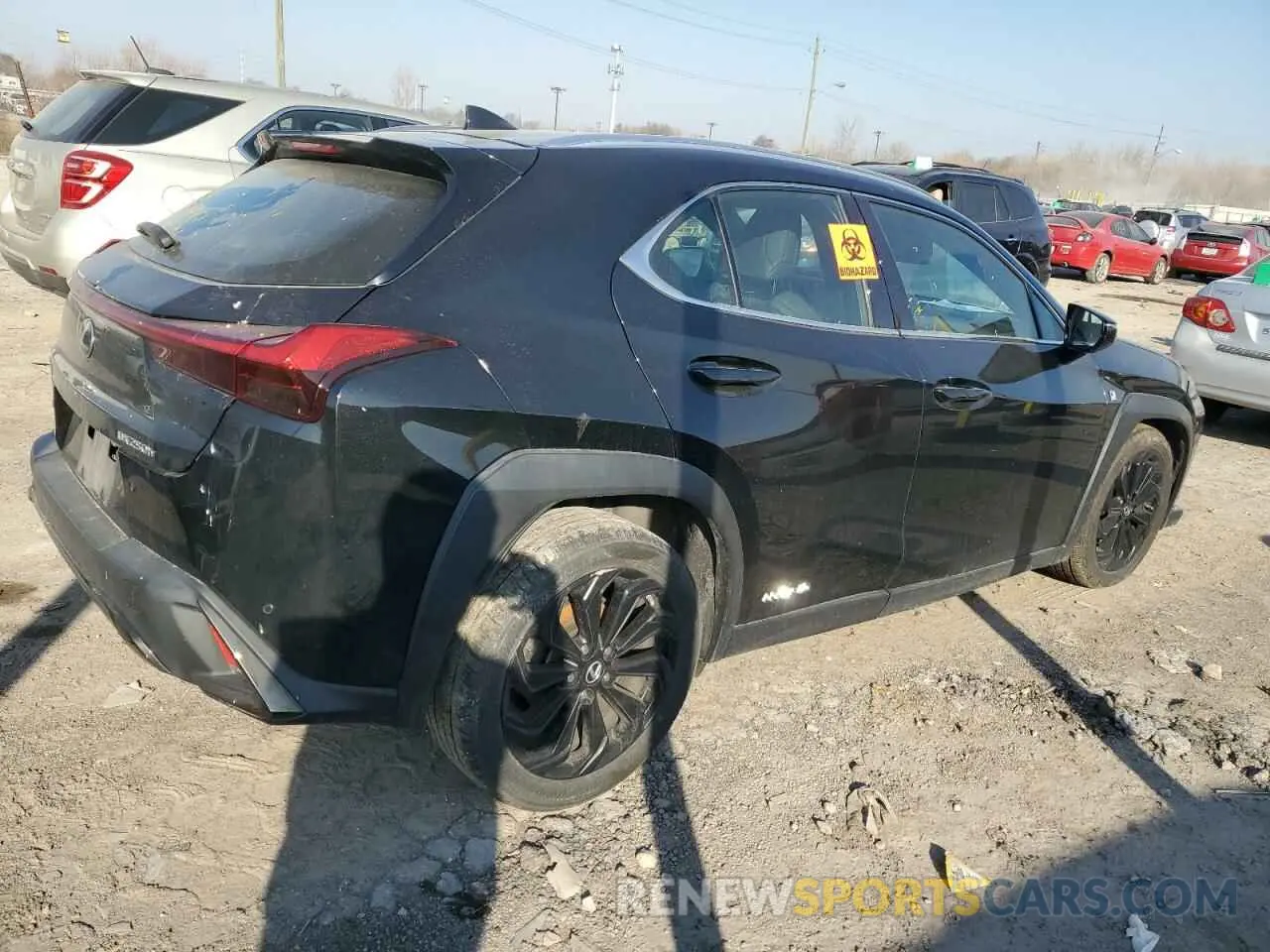 3 fotografías del automóvil dañado JTHR9JBH4M2053802 LEXUS UX 250H 2021