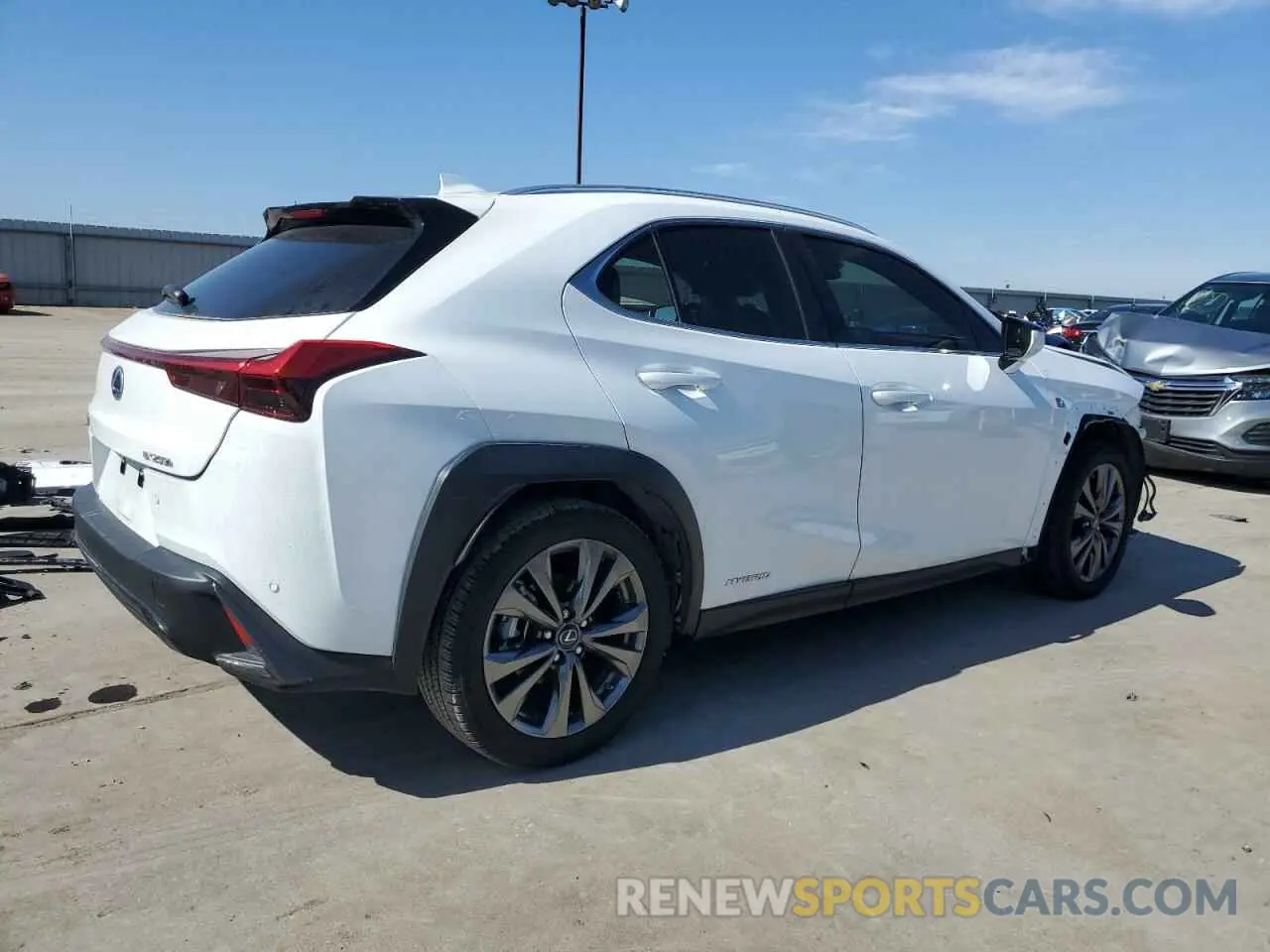 3 fotografías del automóvil dañado JTHR9JBH8M2051017 LEXUS UX 250H 2021