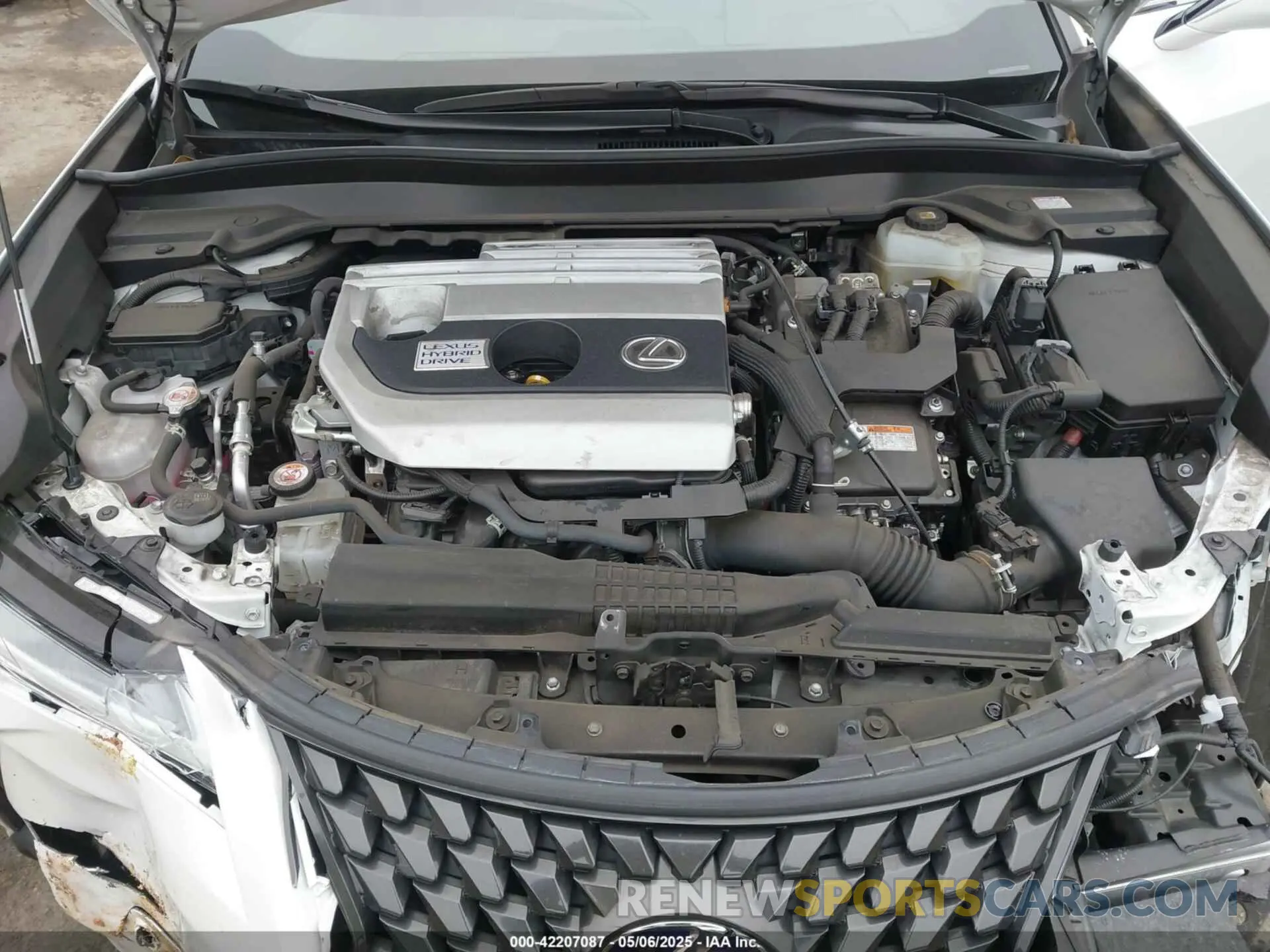 10 fotografías del automóvil dañado JTHX9JBH5M2038636 LEXUS UX 250H 2021