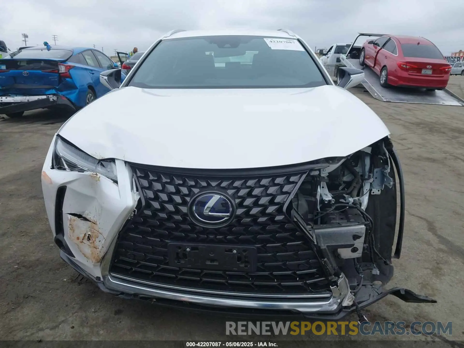 13 fotografías del automóvil dañado JTHX9JBH5M2038636 LEXUS UX 250H 2021