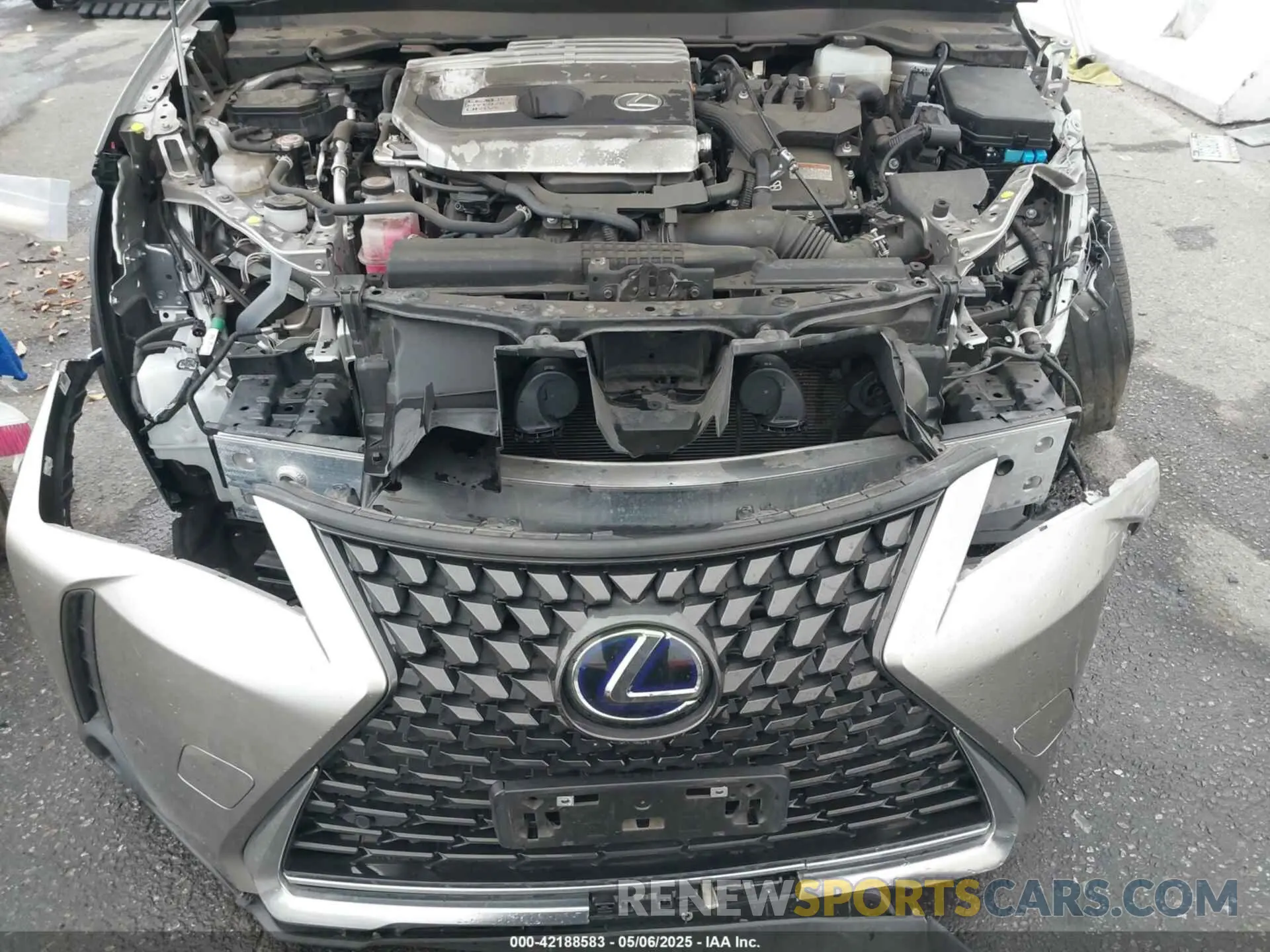 6 fotografías del automóvil dañado JTHX9JBH5M2051757 LEXUS UX 250H 2021
