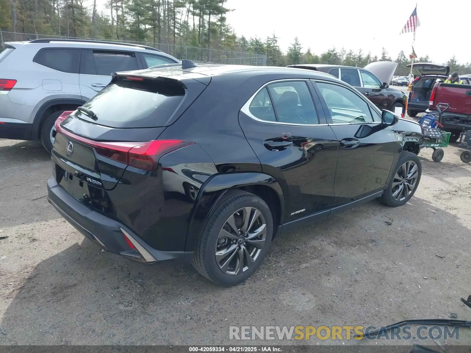 4 fotografías del automóvil dañado JTHR9JBH4N2062923 LEXUS UX 250H 2022