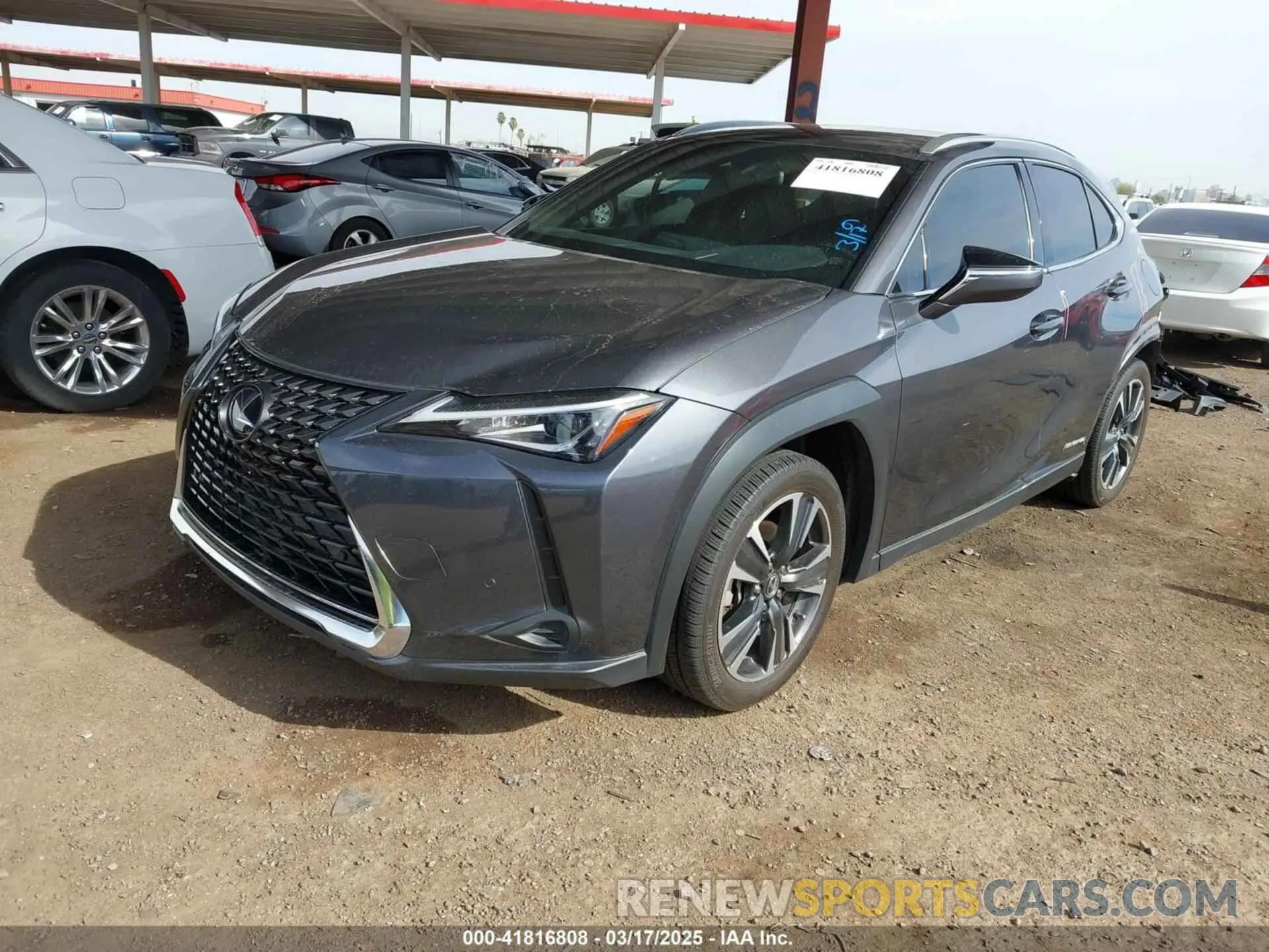 2 fotografías del automóvil dañado JTHX9JBH2N2059753 LEXUS UX 250H 2022