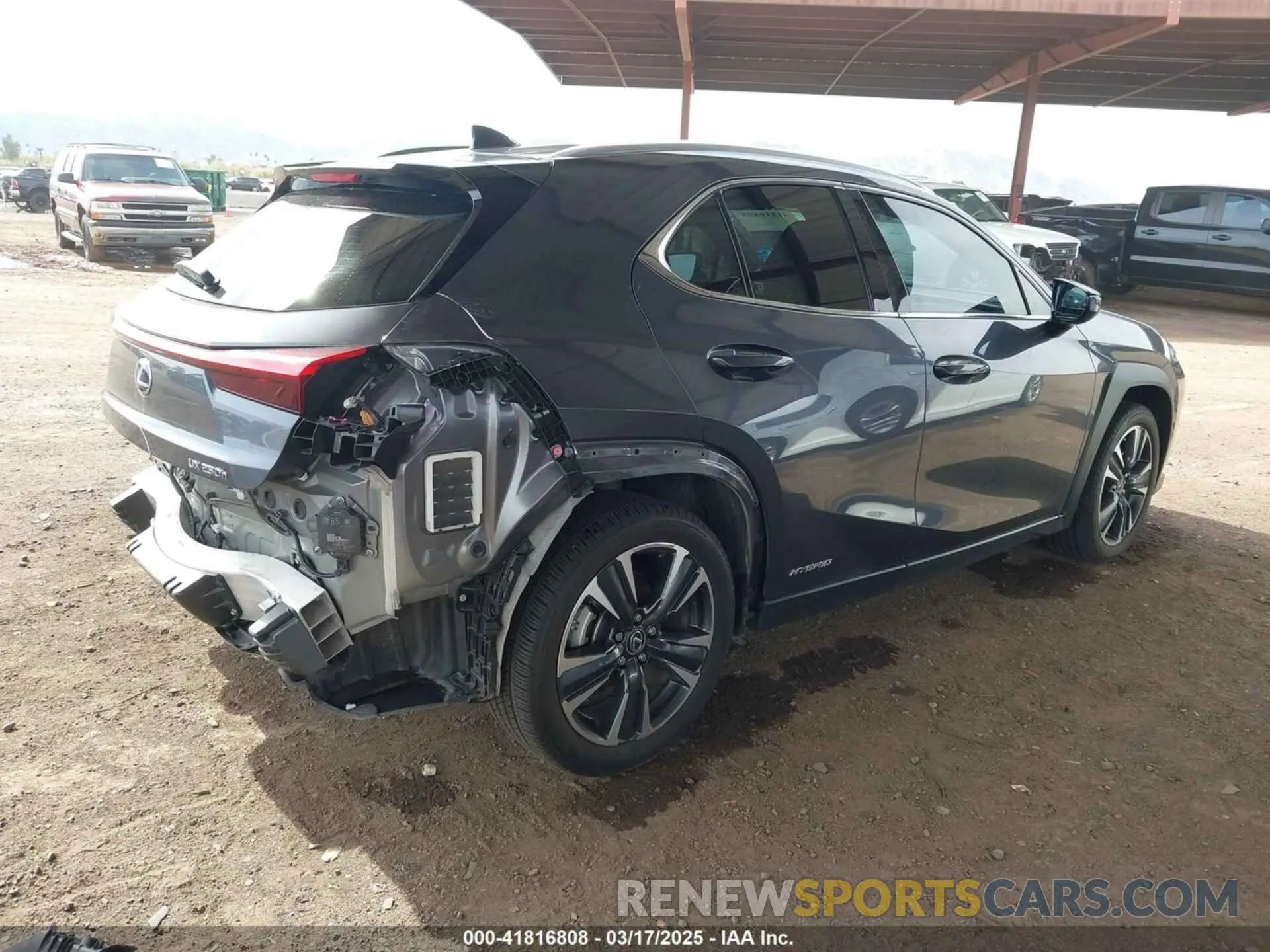 4 fotografías del automóvil dañado JTHX9JBH2N2059753 LEXUS UX 250H 2022