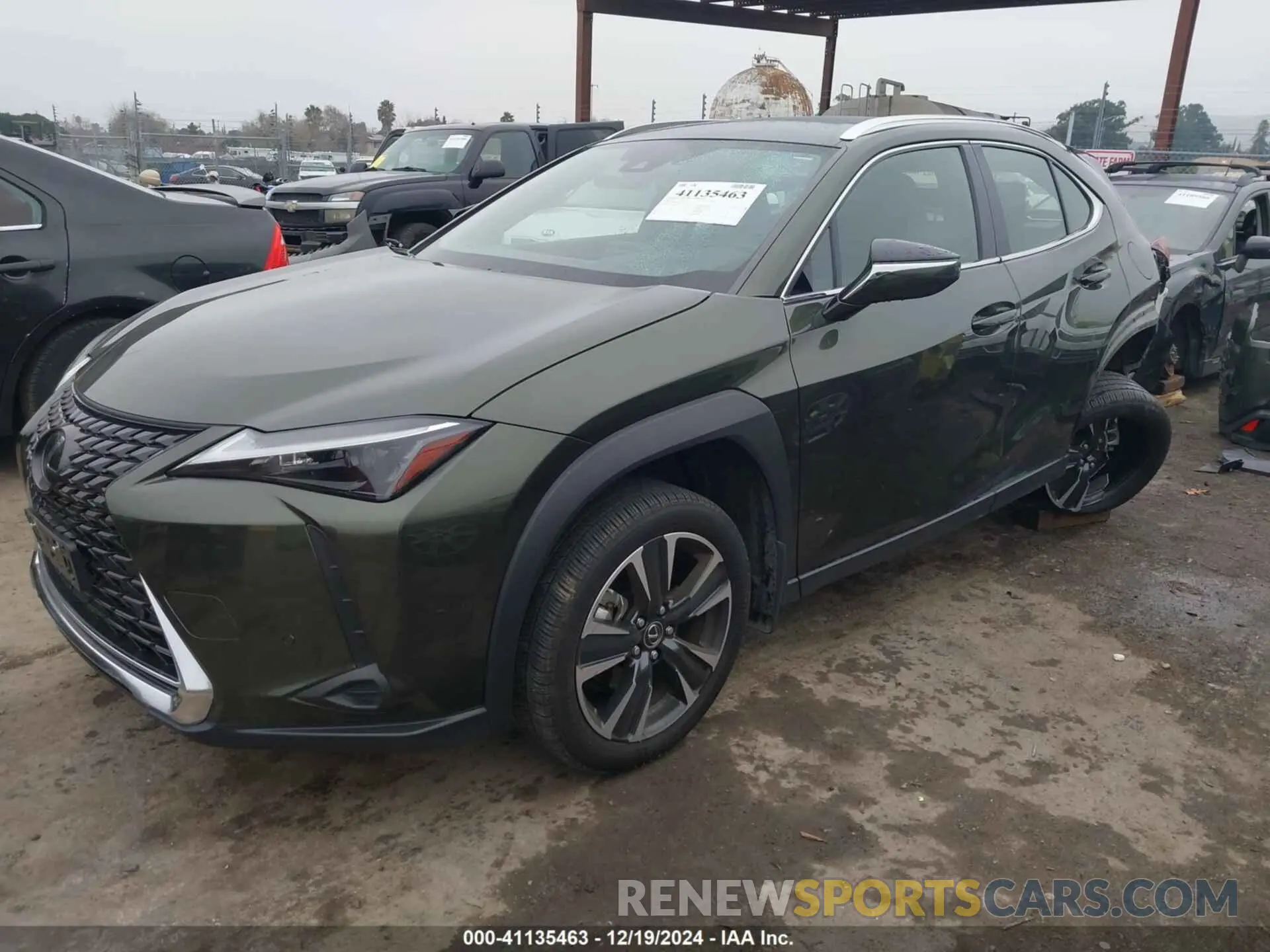 2 fotografías del automóvil dañado JTHX6JBH9P2151597 LEXUS UX 250H 2023