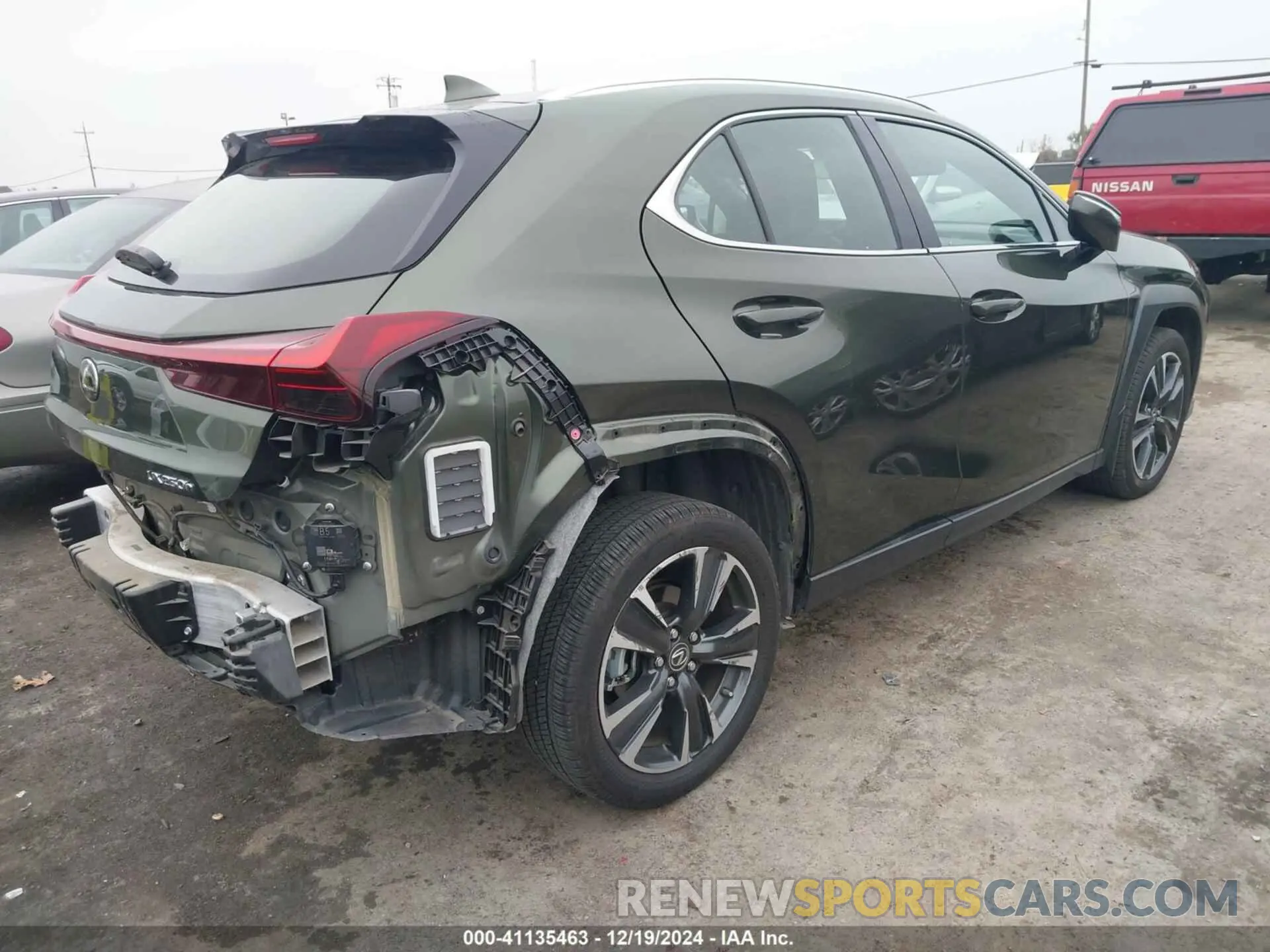 4 fotografías del automóvil dañado JTHX6JBH9P2151597 LEXUS UX 250H 2023