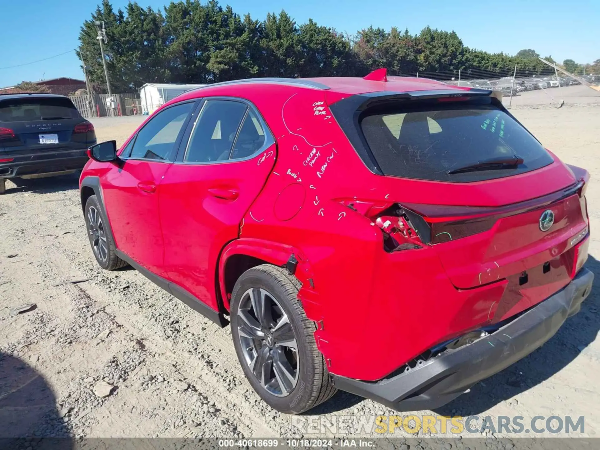 3 fotografías del automóvil dañado JTHX9JBH1P2070181 LEXUS UX 250H 2023