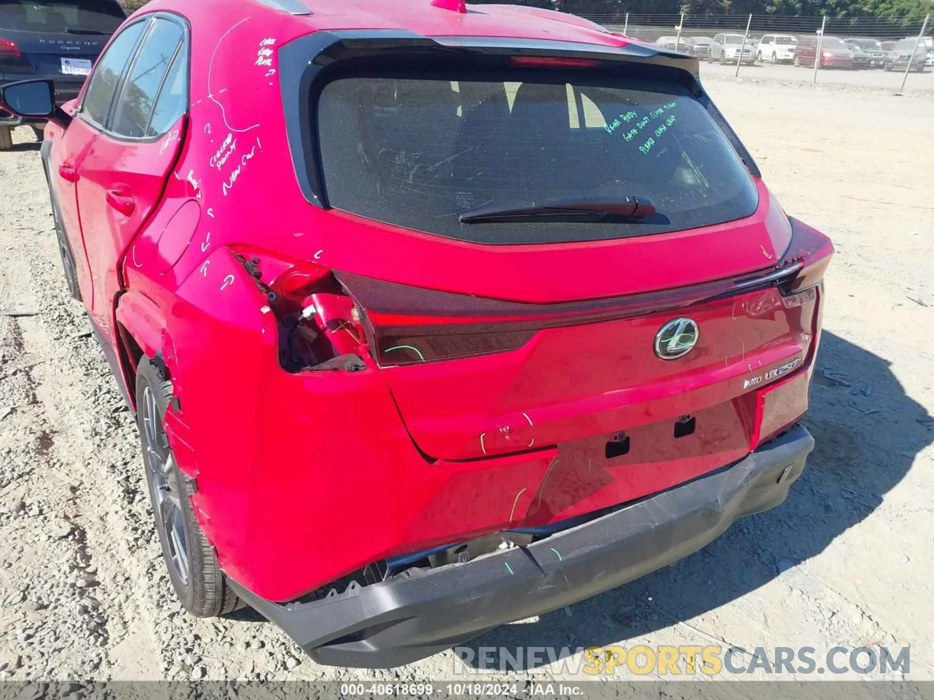 6 fotografías del automóvil dañado JTHX9JBH1P2070181 LEXUS UX 250H 2023