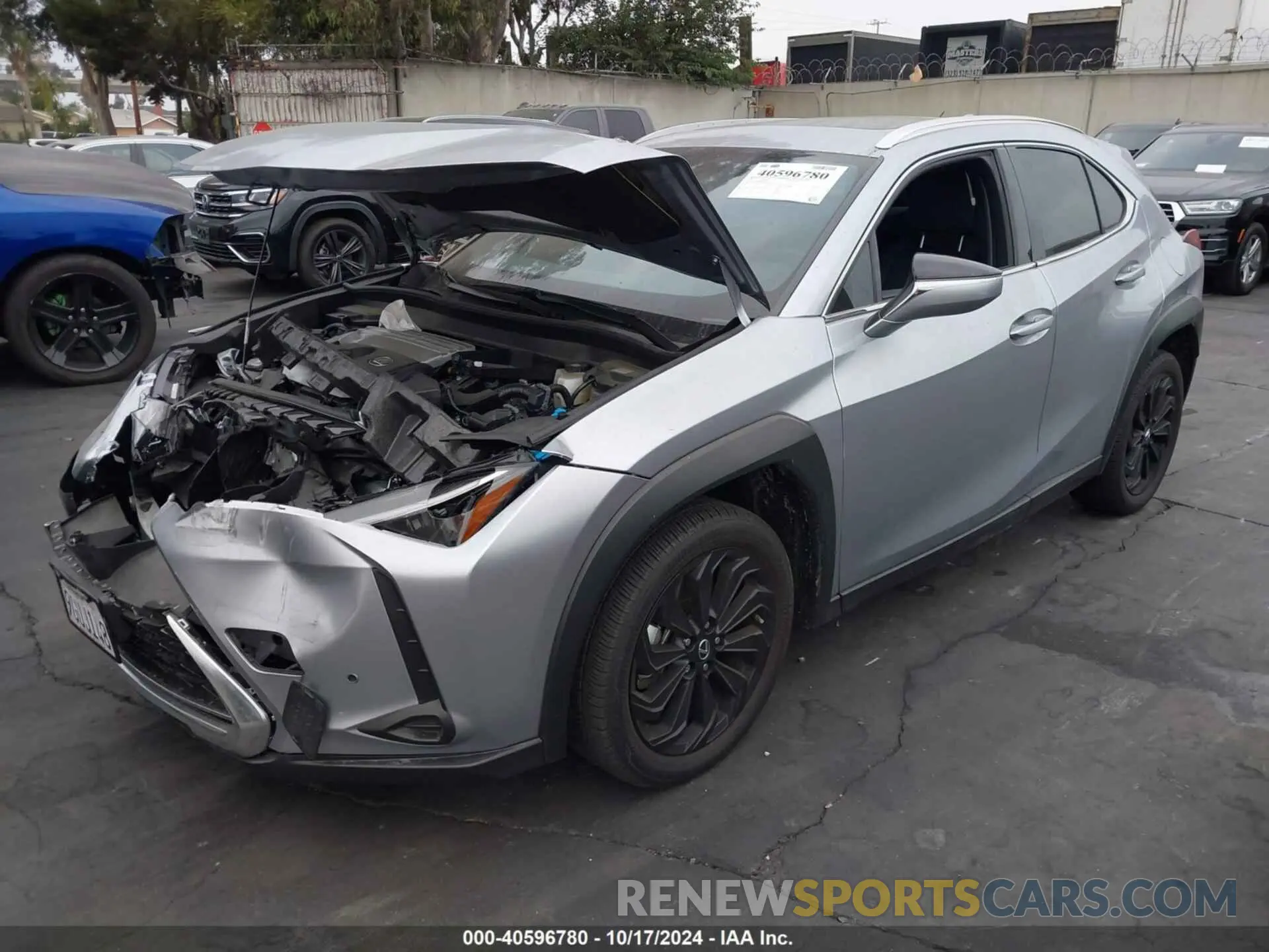 2 fotografías del automóvil dañado JTHX6JBH8R2165851 LEXUS UX 250H 2024
