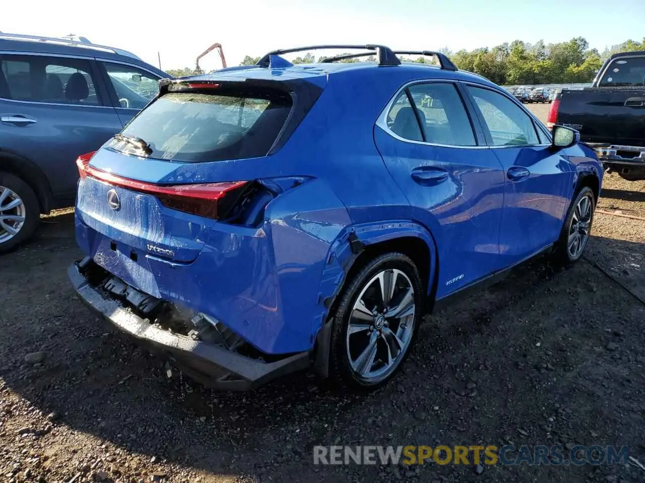 4 fotografías del automóvil dañado JTHP9JBH6N2060050 LEXUS UX 250H BA 2022
