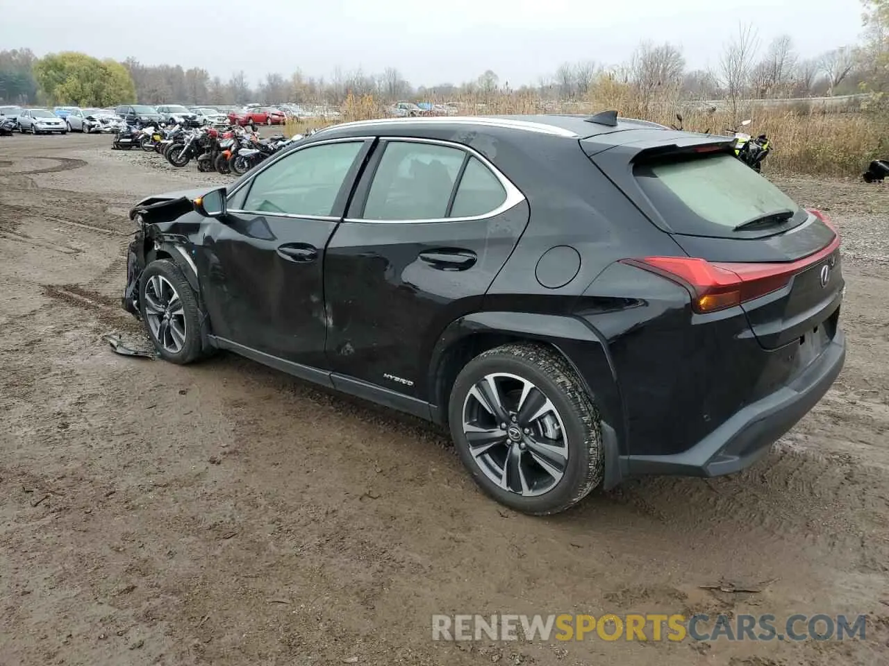 2 fotografías del automóvil dañado JTHP9JBH7N2063216 LEXUS UX 250H BA 2022