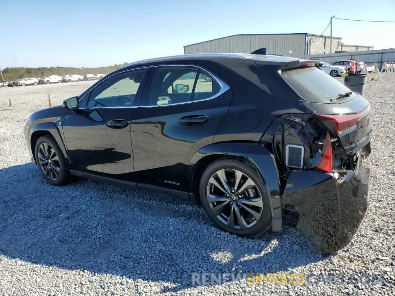 2 fotografías del automóvil dañado JTHR9JBH6N2060302 LEXUS UX 250H BA 2022