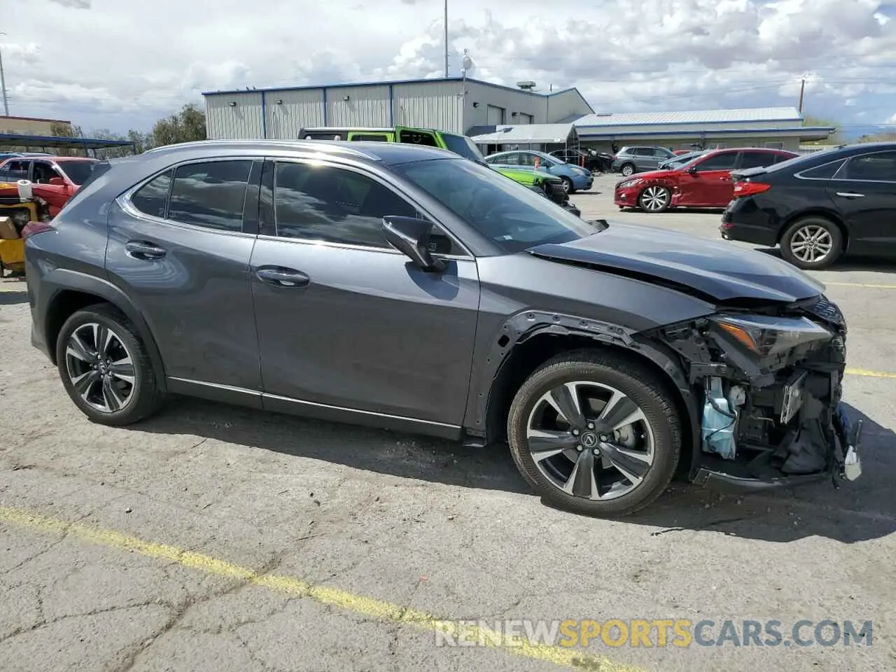 4 fotografías del automóvil dañado JTHX6JBH7P2152165 LEXUS UX 250H BA 2023