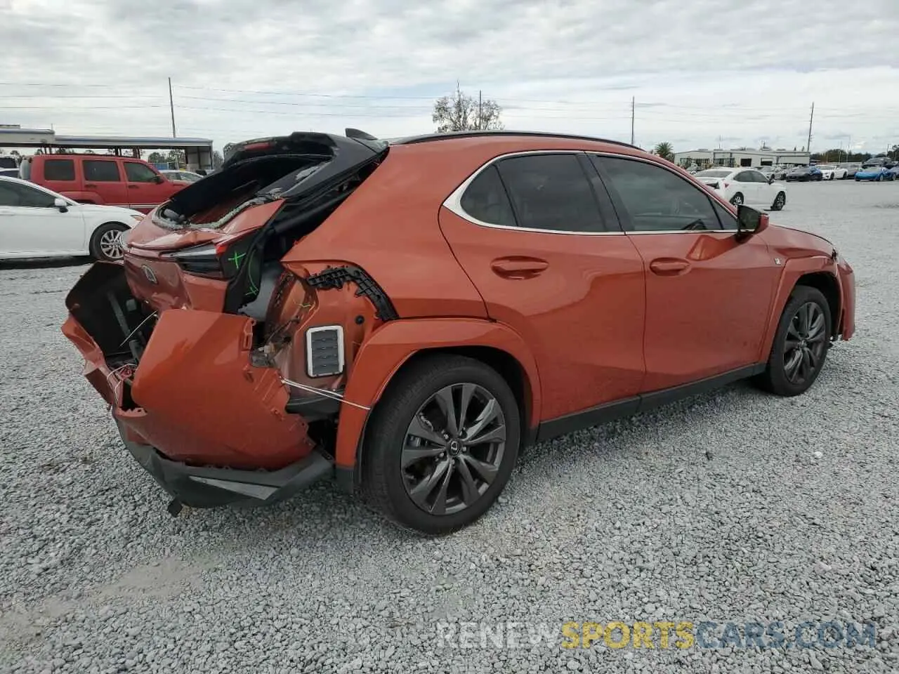 3 fotografías del automóvil dañado JTHR6JBHXP2143632 LEXUS UX 250H PR 2023