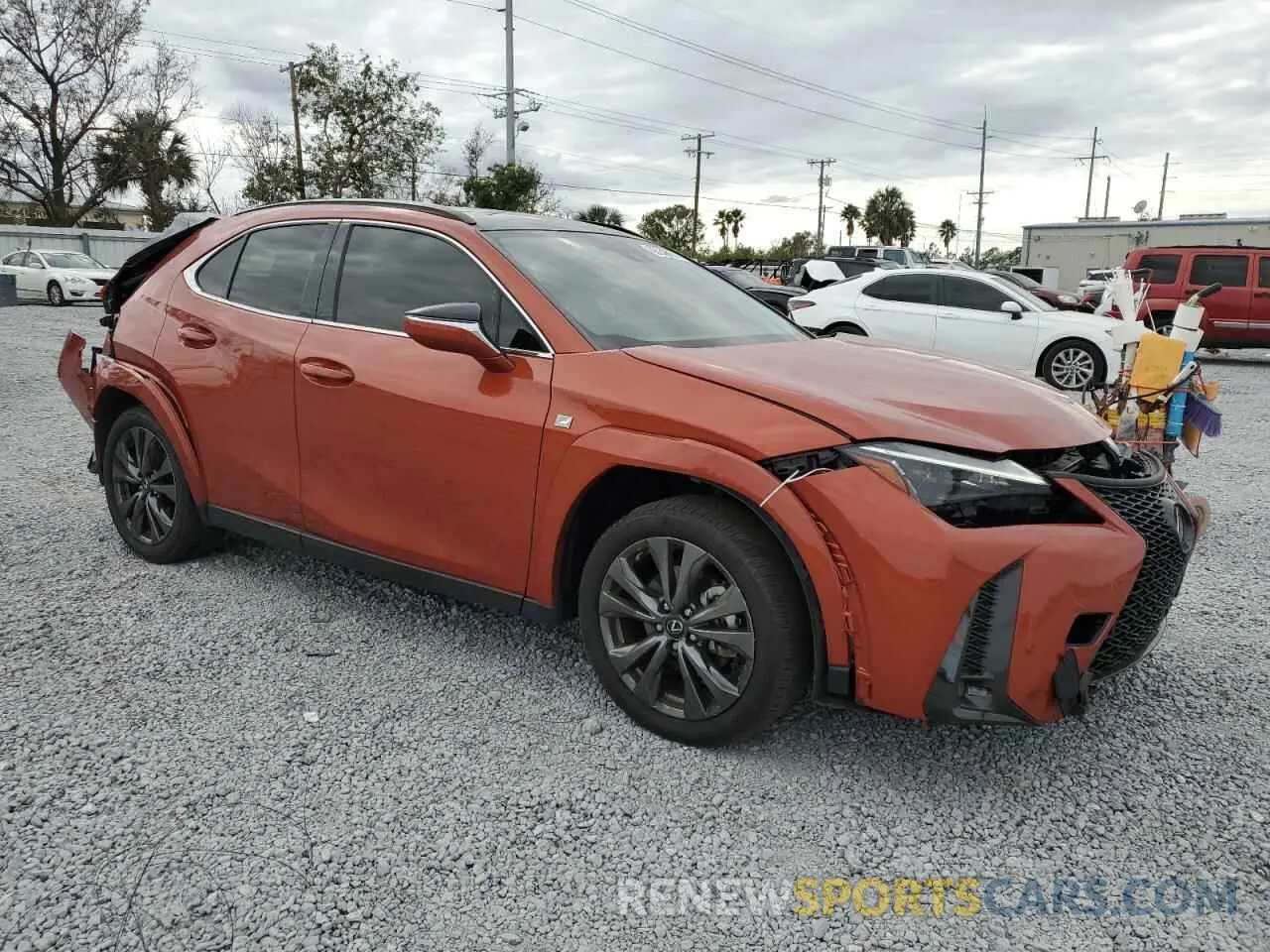4 fotografías del automóvil dañado JTHR6JBHXP2143632 LEXUS UX 250H PR 2023