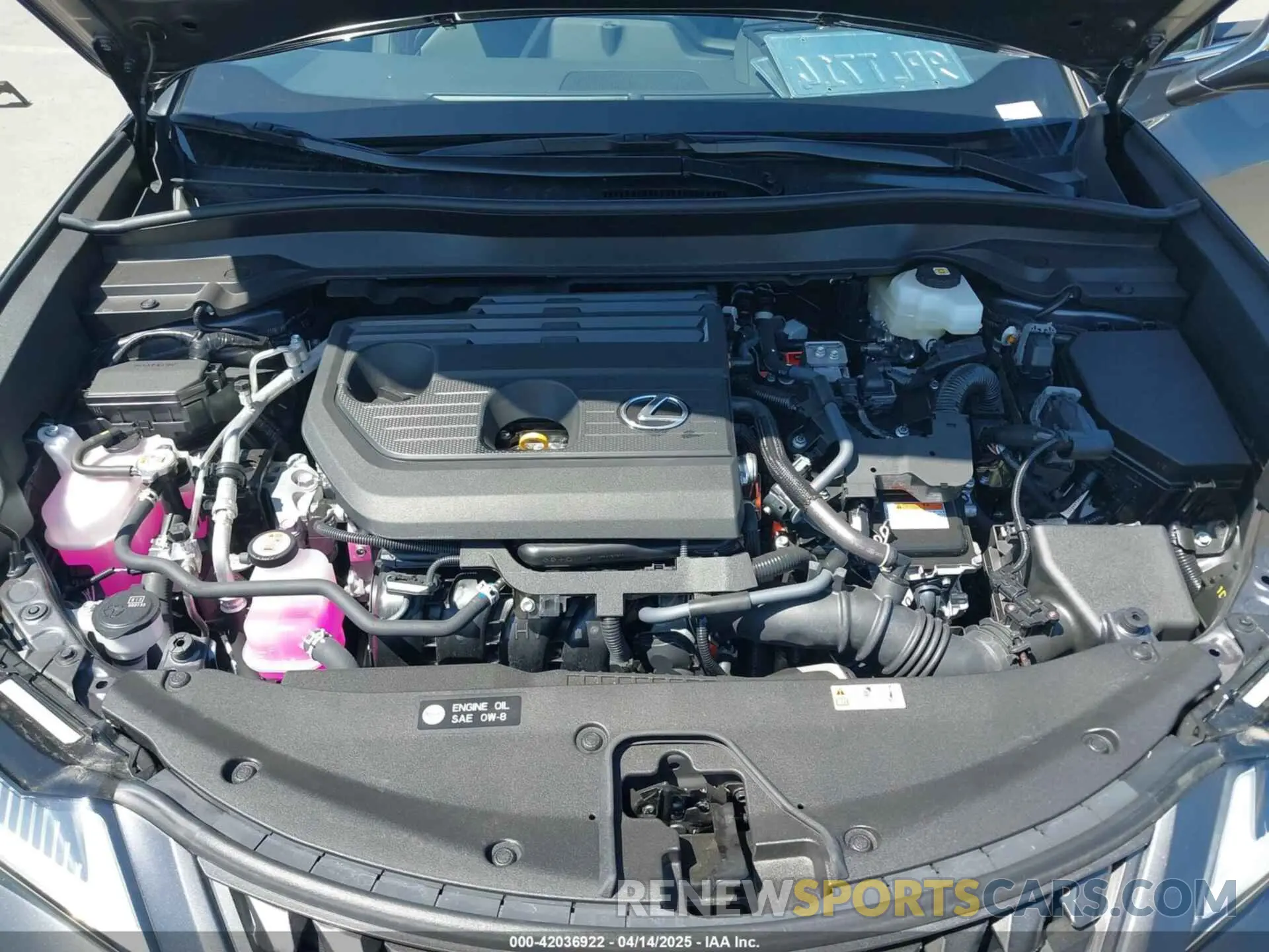 10 fotografías del automóvil dañado JTHYBJAH2S2011577 LEXUS UX 300H 2025