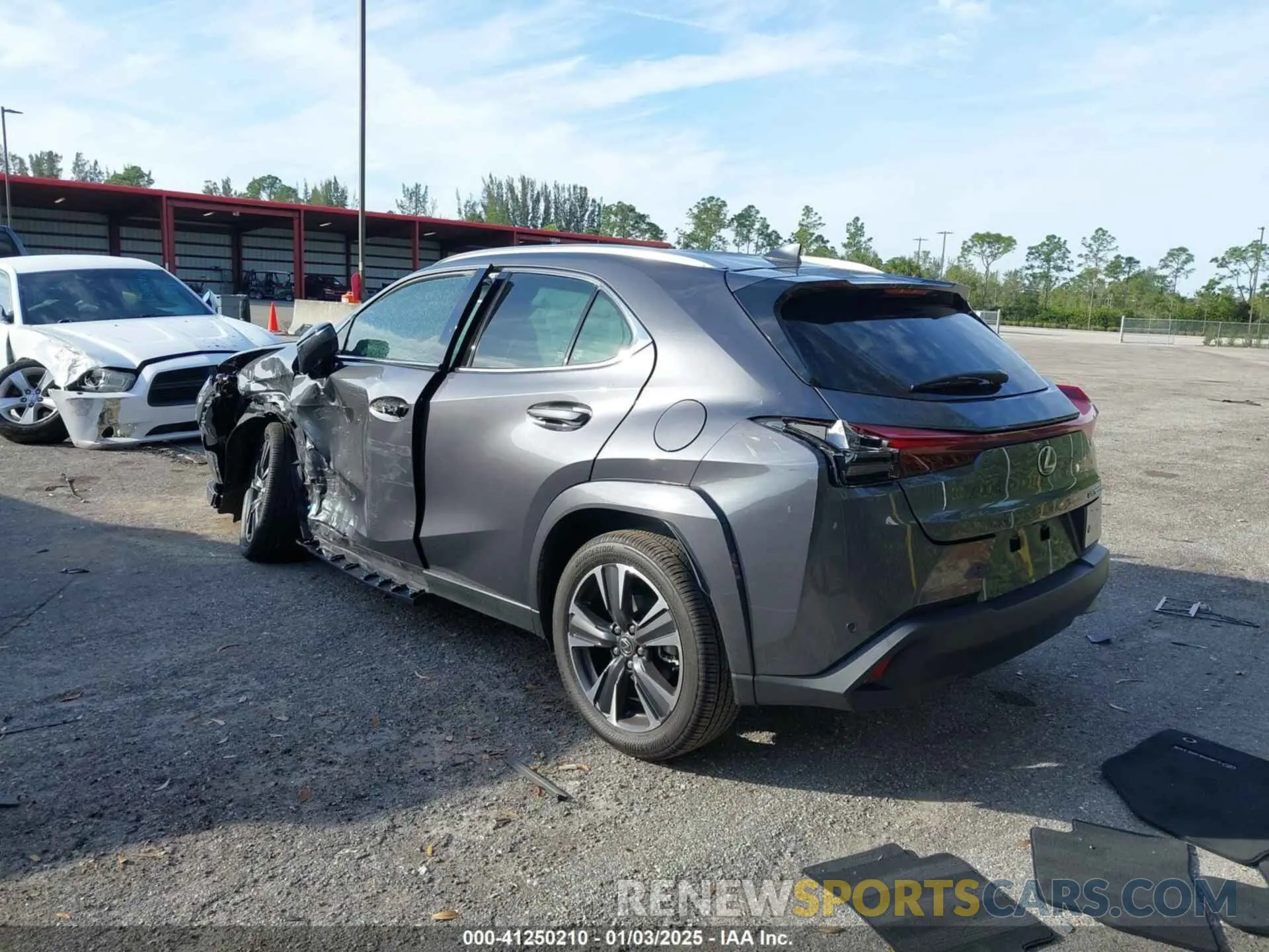 3 fotografías del automóvil dañado JTHYBJAH4S2008275 LEXUS UX 300H 2025