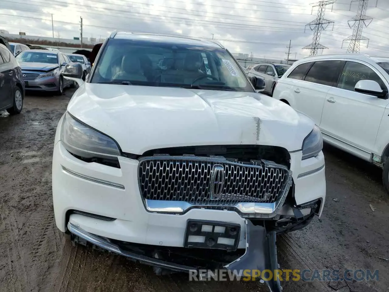 5 fotografías del automóvil dañado 5LM5J7XC8LGL23261 LINCOLN AVIATOR 2020
