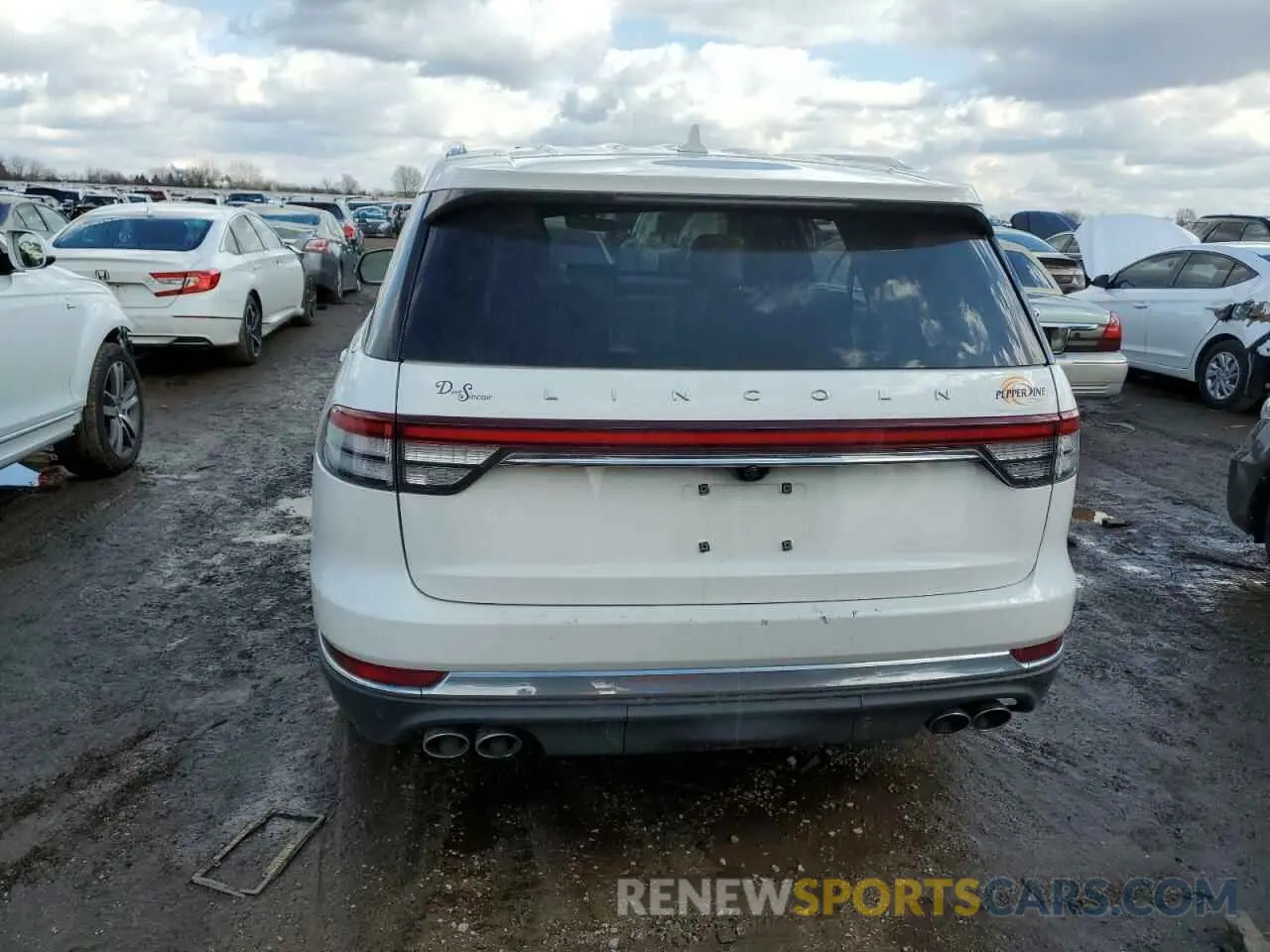 6 fotografías del automóvil dañado 5LM5J7XC8LGL23261 LINCOLN AVIATOR 2020