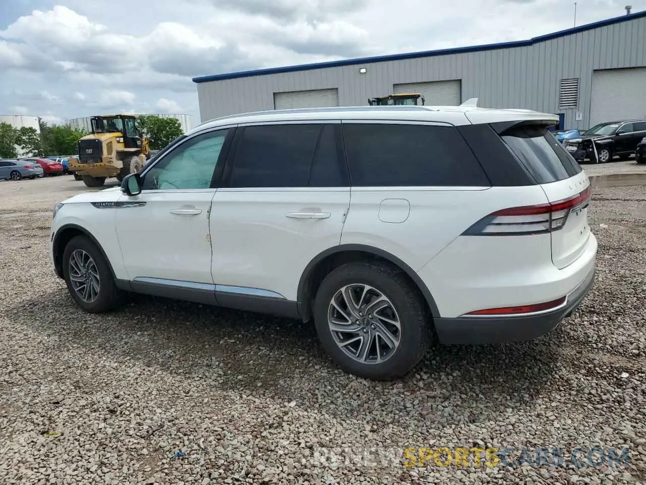 2 fotografías del automóvil dañado 5LM5J6XC3MGL06086 LINCOLN AVIATOR 2021