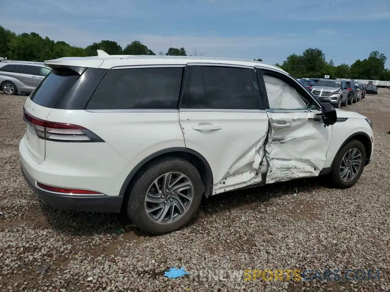 3 fotografías del automóvil dañado 5LM5J6XC3MGL06086 LINCOLN AVIATOR 2021