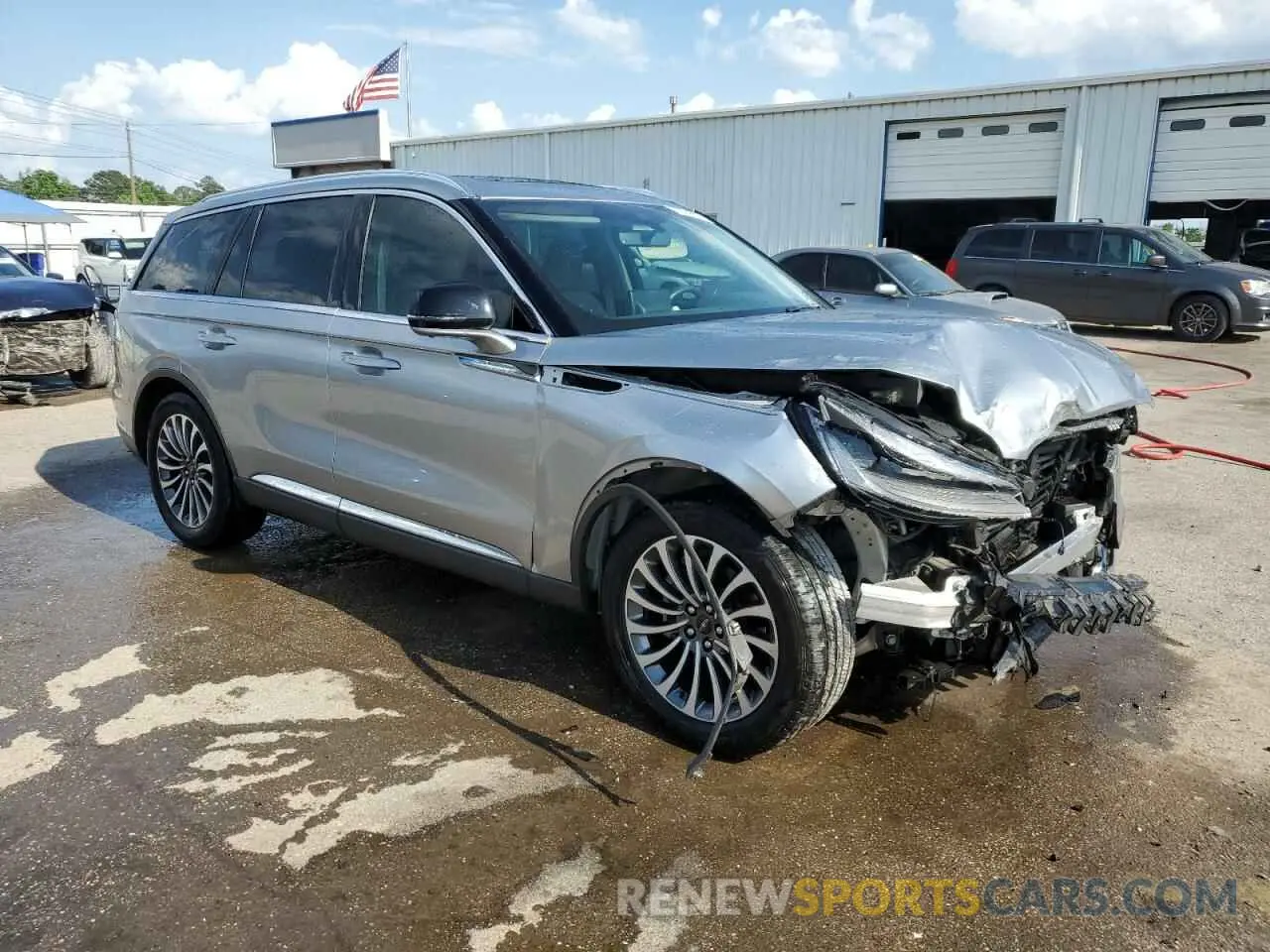 4 fotografías del automóvil dañado 5LM5J7WC9MGL03409 LINCOLN AVIATOR 2021