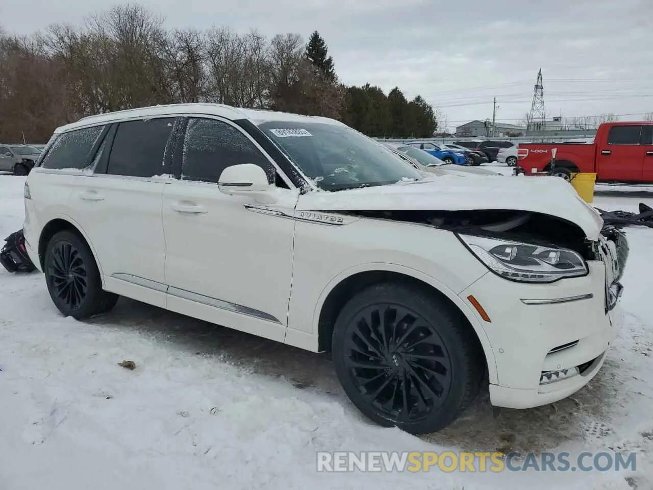 4 fotografías del automóvil dañado 5LM5J7XC5MGL12588 LINCOLN AVIATOR 2021
