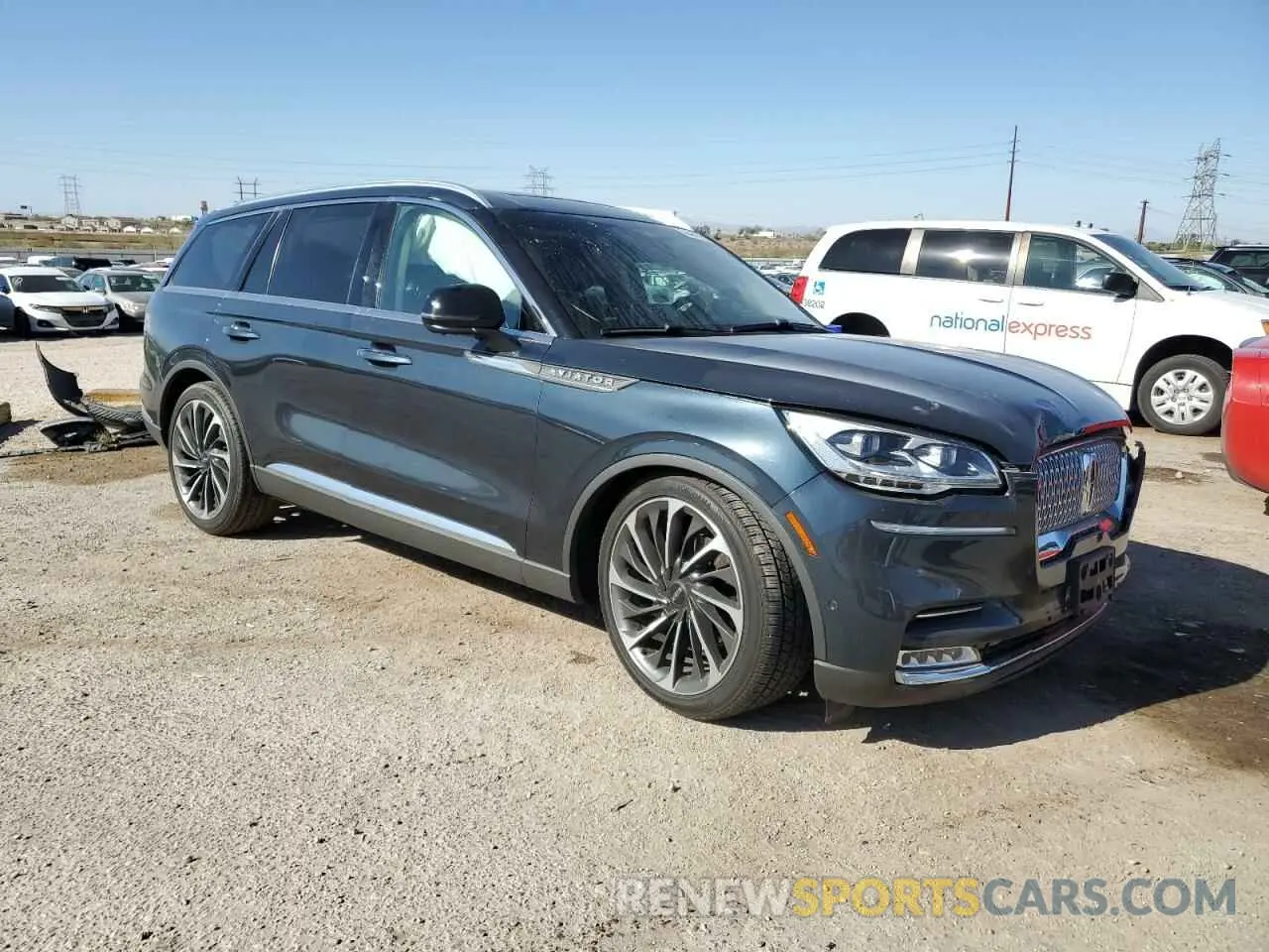 4 fotografías del automóvil dañado 5LM5J7XC7MGL03813 LINCOLN AVIATOR 2021