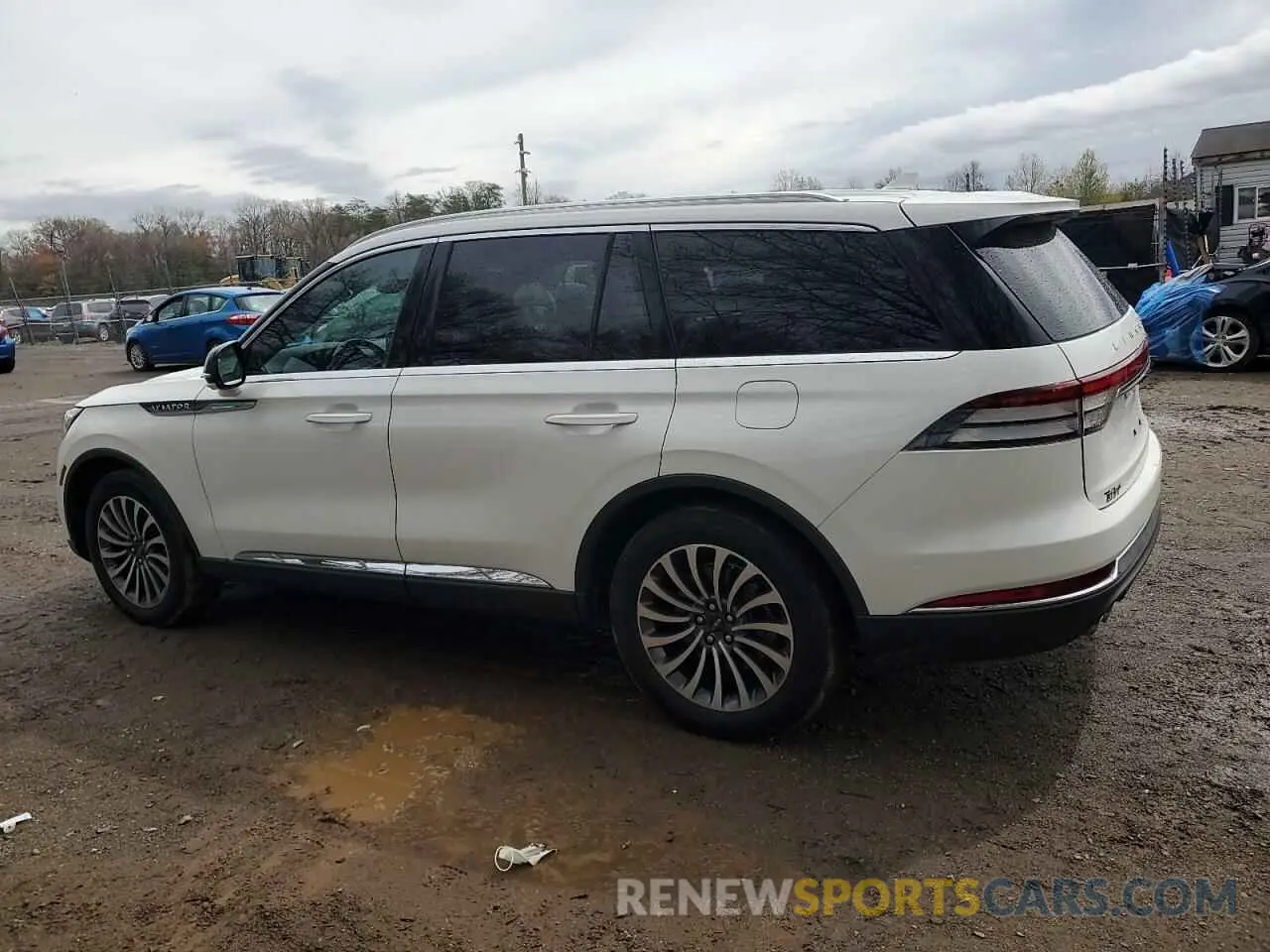 2 fotografías del automóvil dañado 5LM5J7XC9MGL18474 LINCOLN AVIATOR 2021