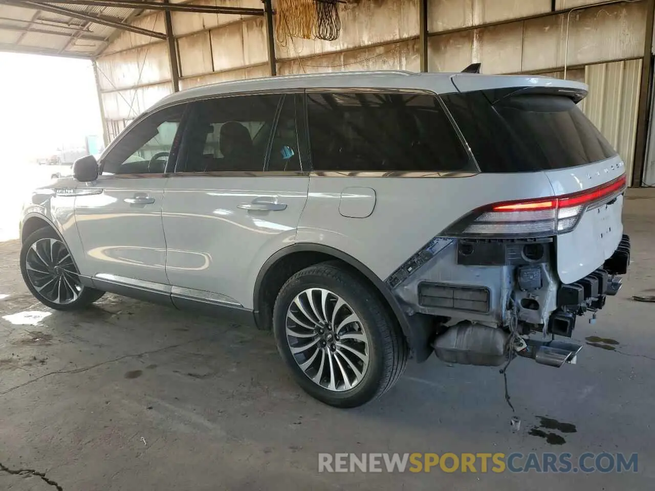 2 fotografías del automóvil dañado 5LM5J7XCXMGL19293 LINCOLN AVIATOR 2021