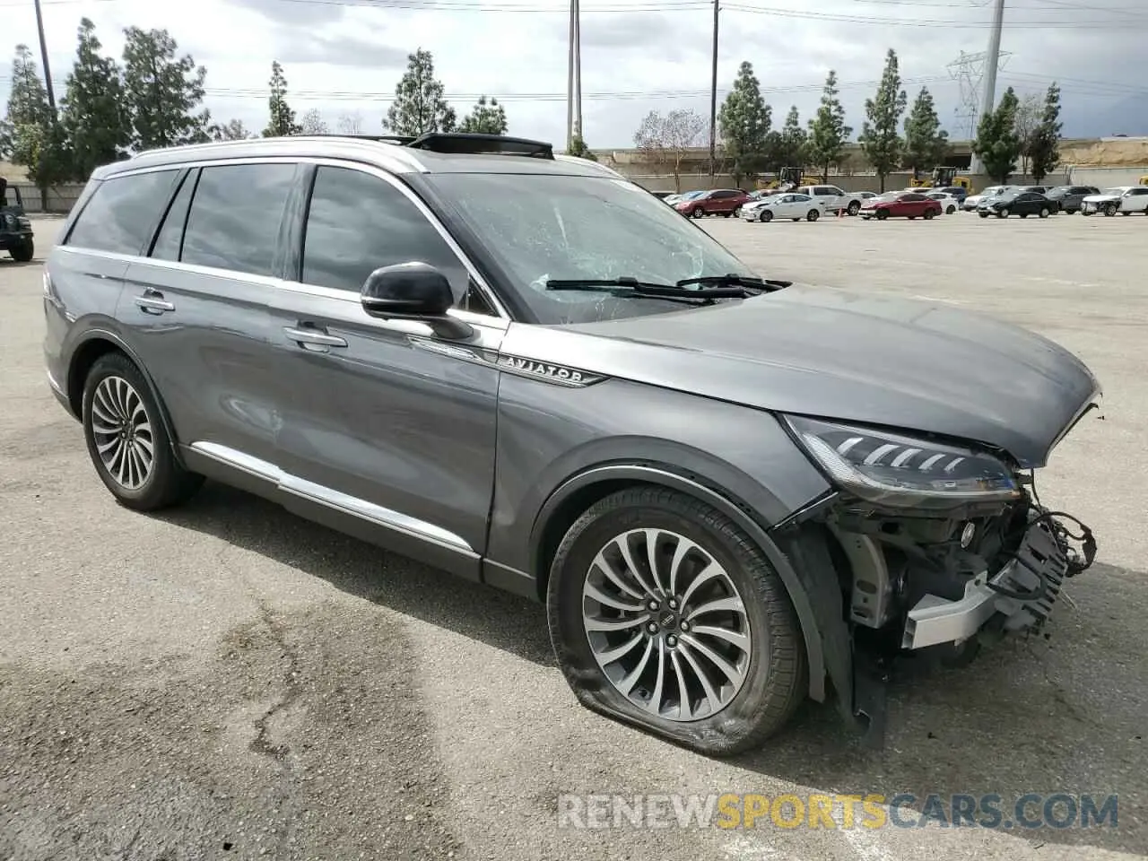 4 fotografías del automóvil dañado 5LM5J7WC2NGL20411 LINCOLN AVIATOR 2022