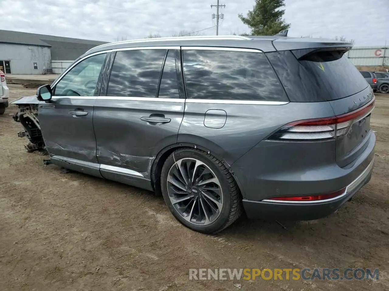 2 fotografías del automóvil dañado 5LM5J7XC1NGL21984 LINCOLN AVIATOR 2022