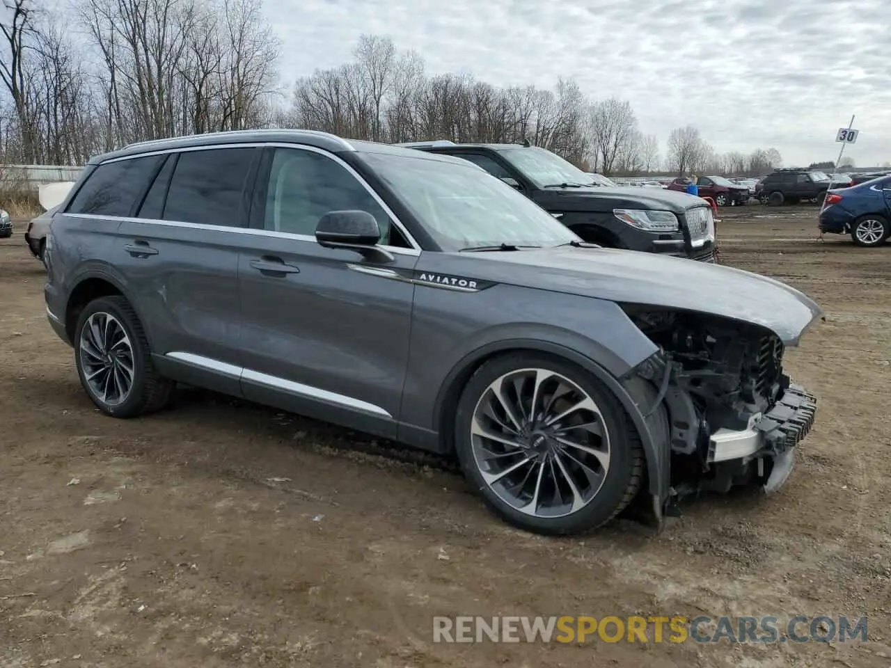 4 fotografías del automóvil dañado 5LM5J7XC1NGL21984 LINCOLN AVIATOR 2022