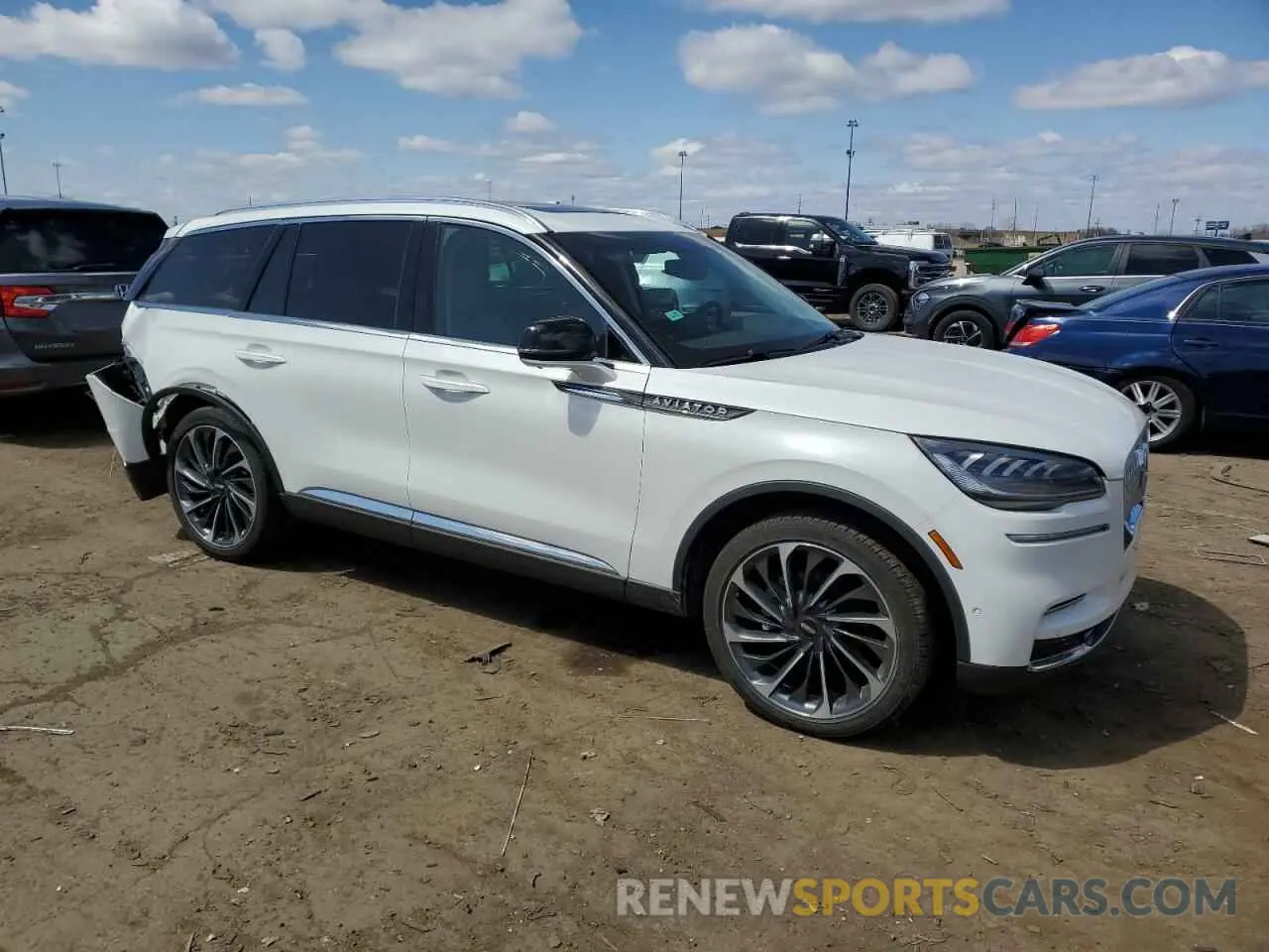 4 fotografías del automóvil dañado 5LM5J7XC8NGL01604 LINCOLN AVIATOR 2022