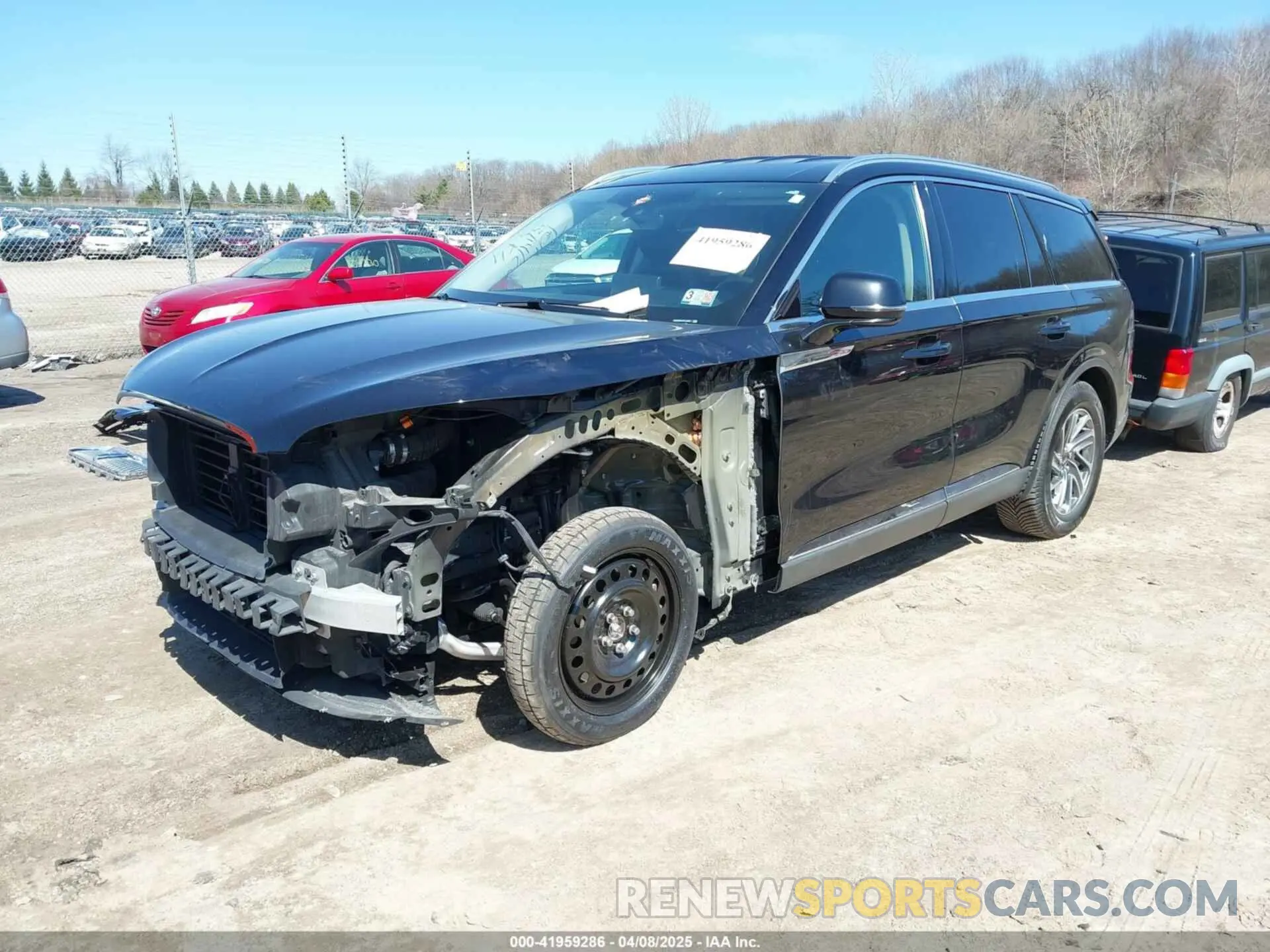 2 fotografías del automóvil dañado 5LM5J0XC4PGL16997 LINCOLN AVIATOR 2023