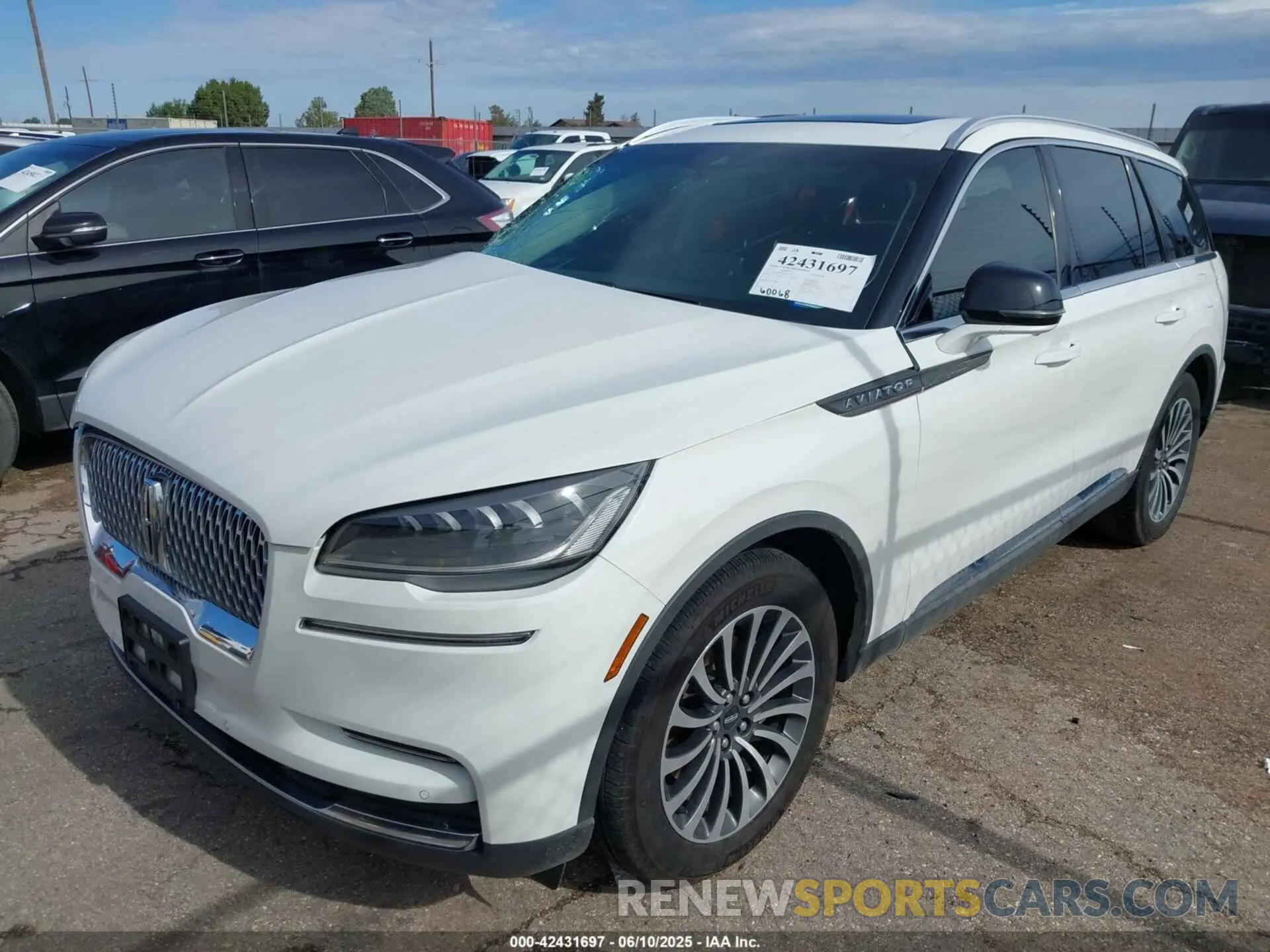 2 fotografías del automóvil dañado 5LM5J7WC1PGL06759 LINCOLN AVIATOR 2023
