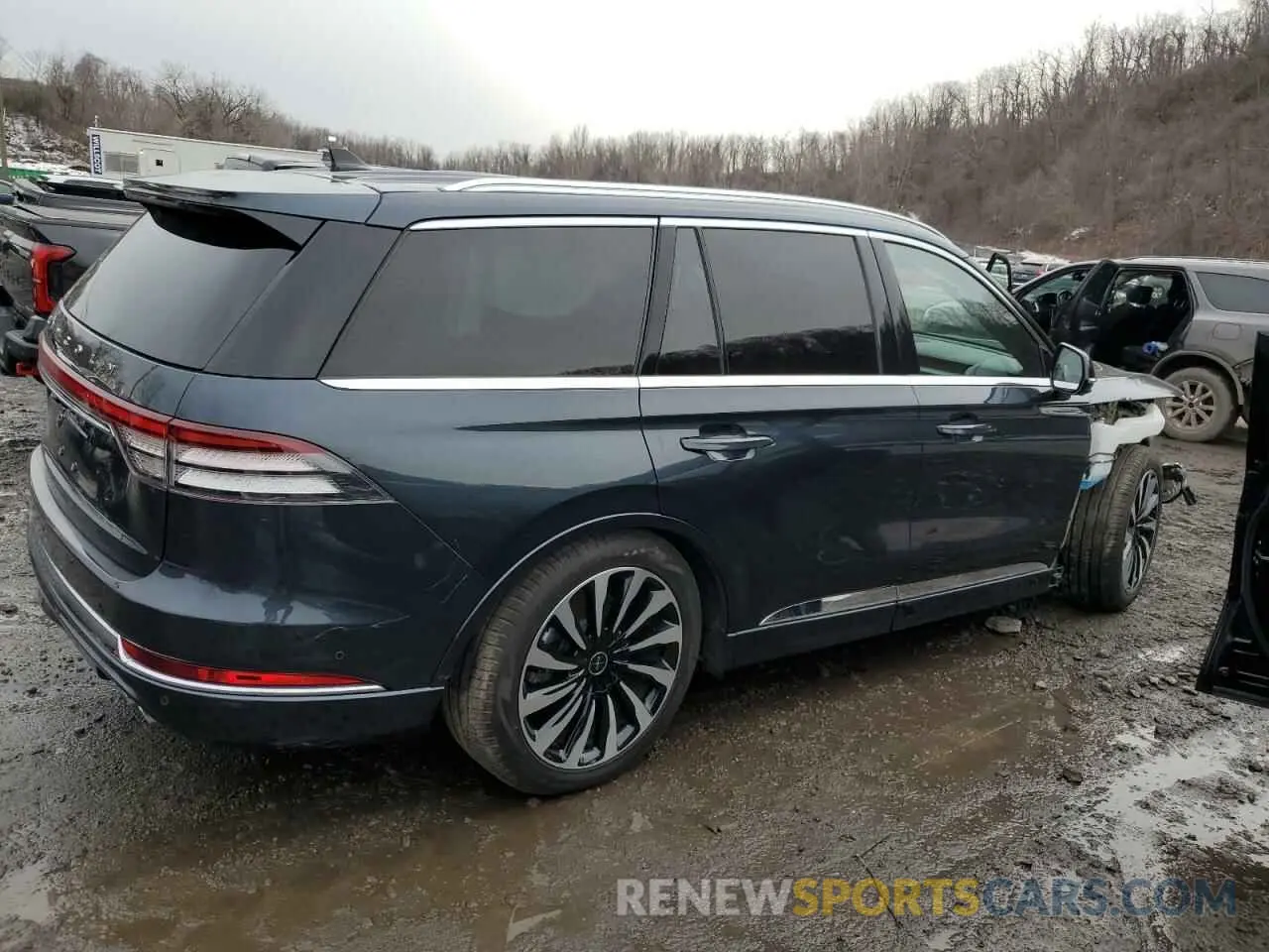 3 fotografías del automóvil dañado 5LMYJ9YY5PNL02145 LINCOLN AVIATOR 2023